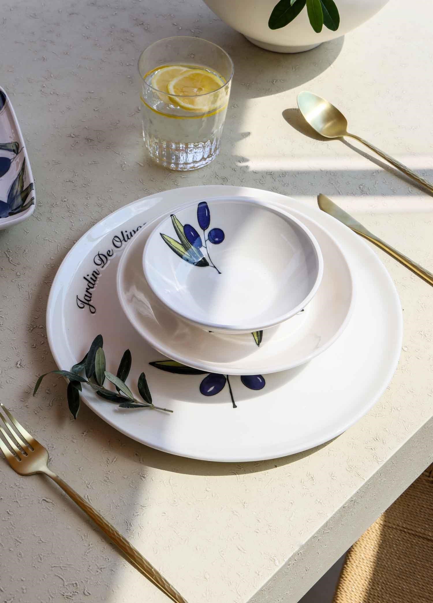 The Mia Olivos Yemek Tabağı 6lı Set 20 cm OVS0011