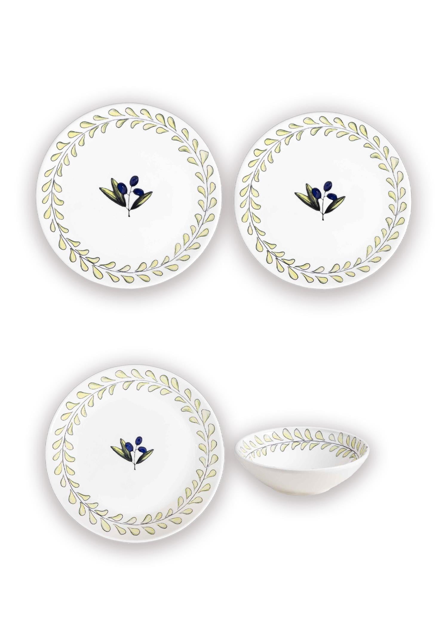 The Mia Olivos 6 Kişilik Yemek Takımı 24 Parça Set 2