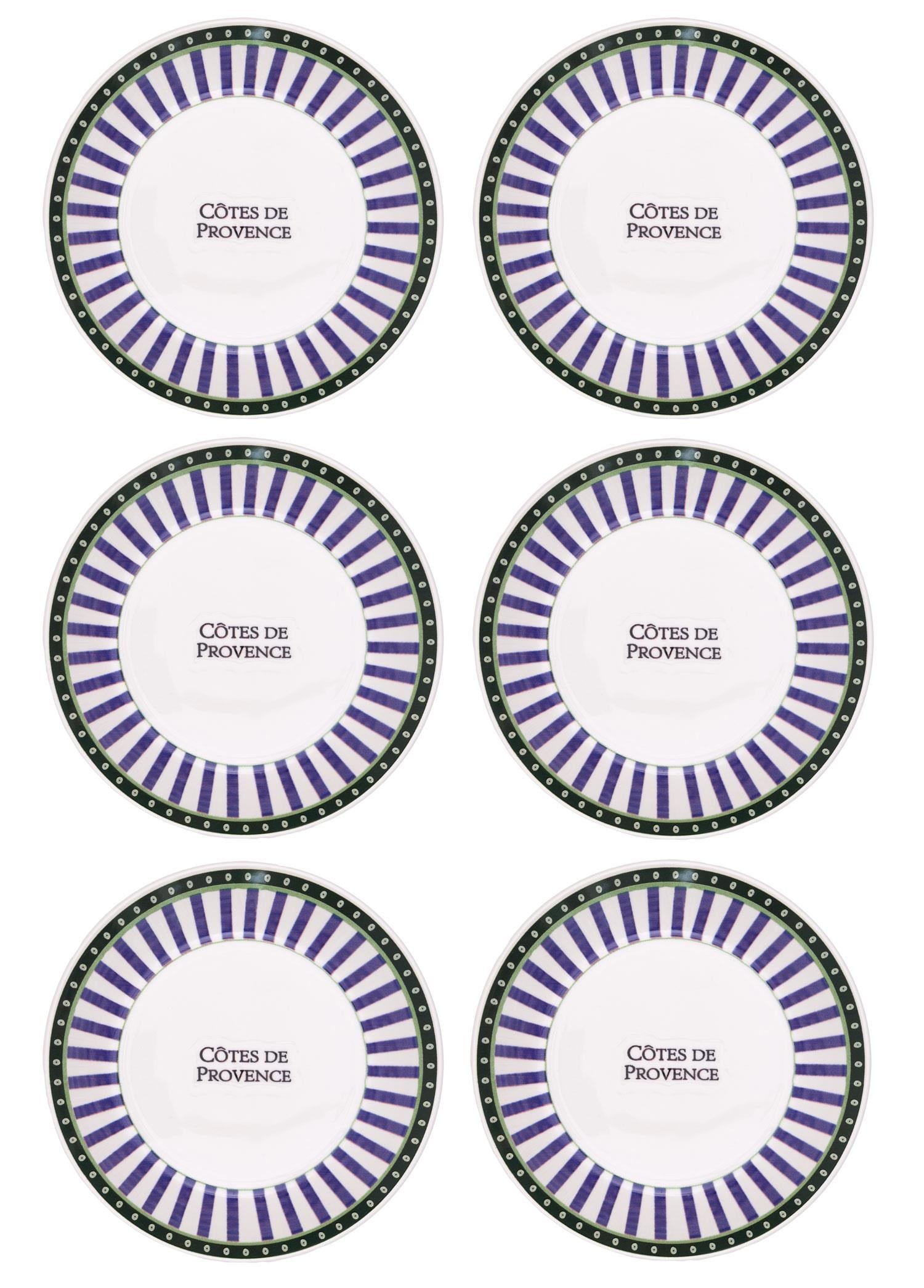 The Mia Provence Yemek Tabağı 6lı Set 20 cm