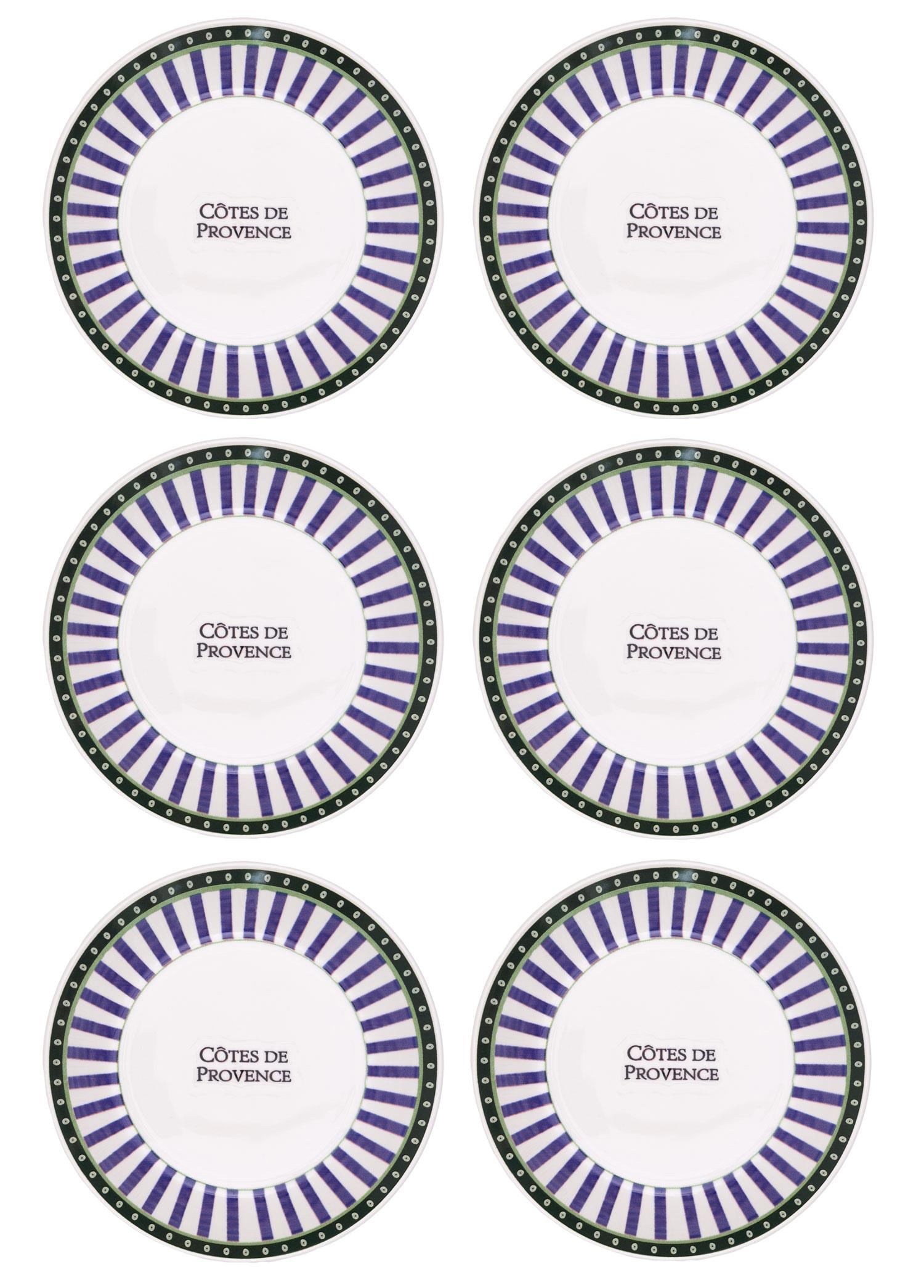 The Mia Provence Yemek Tabağı 6lı Set 20 cm