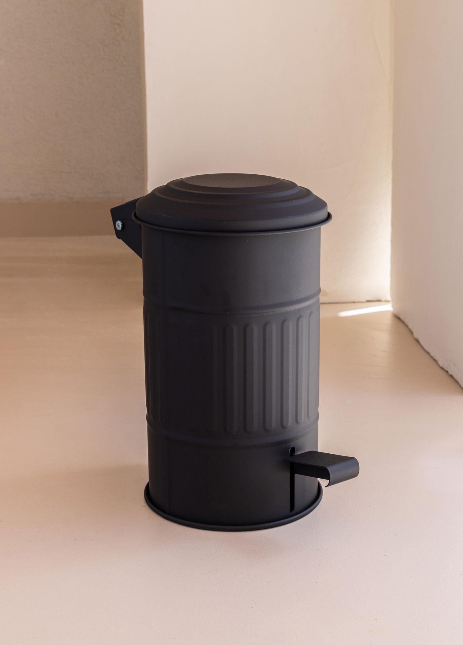 The Mia Çöp Kovası Banyo Siyah 5 Lt       