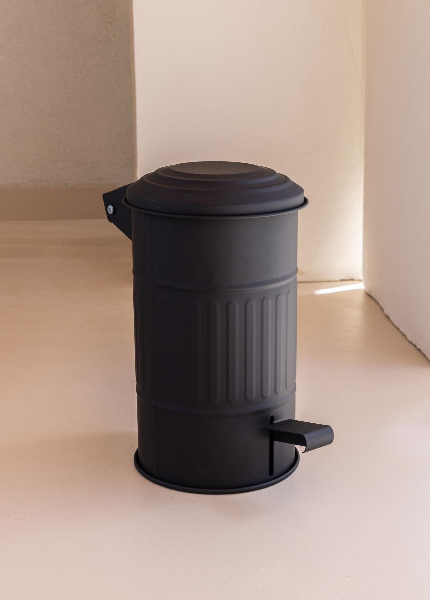 The Mia Çöp Kovası Banyo Siyah 5 Lt       