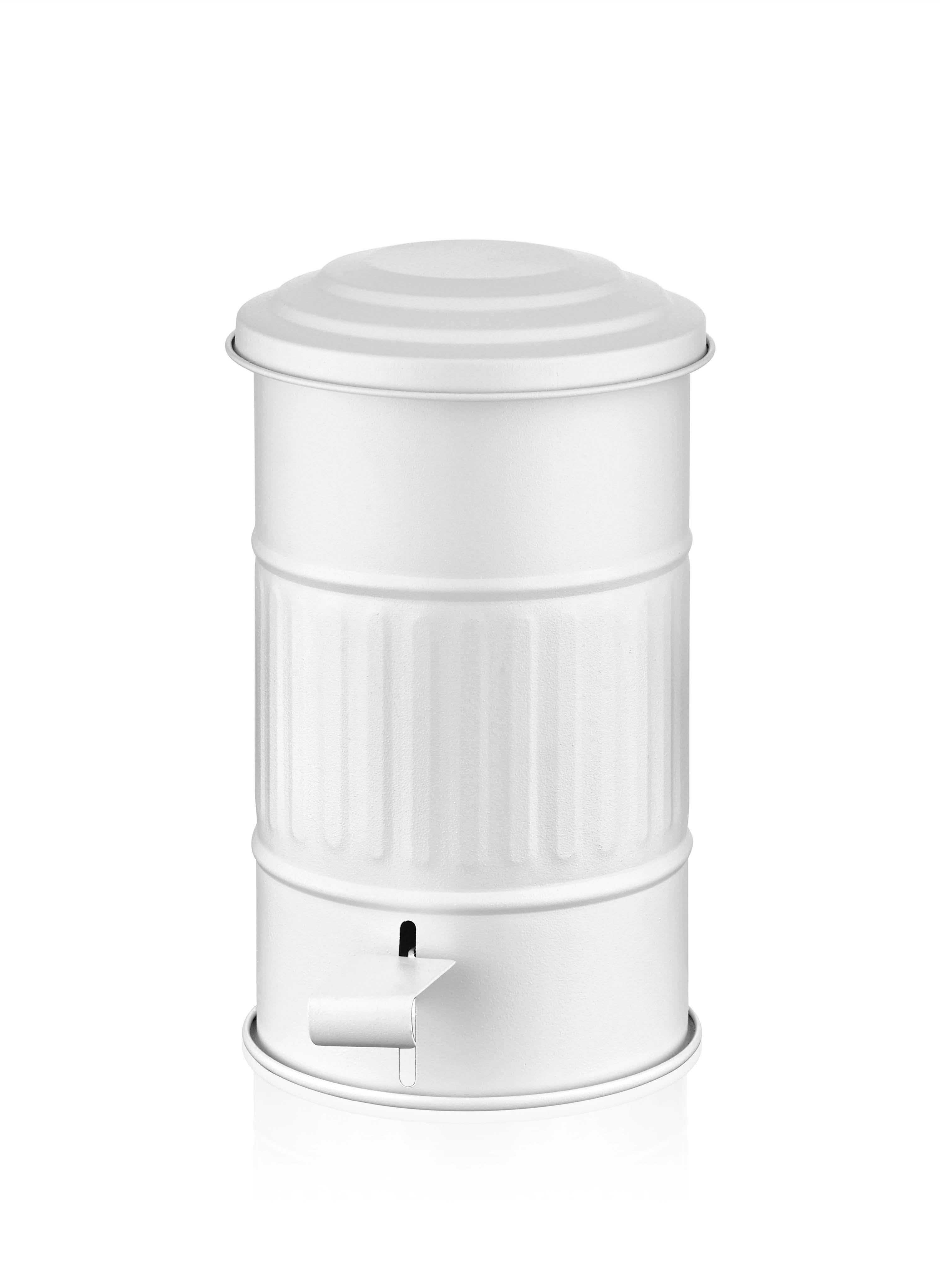 The Mia Çöp Kovası Banyo Beyaz 5 Lt       
