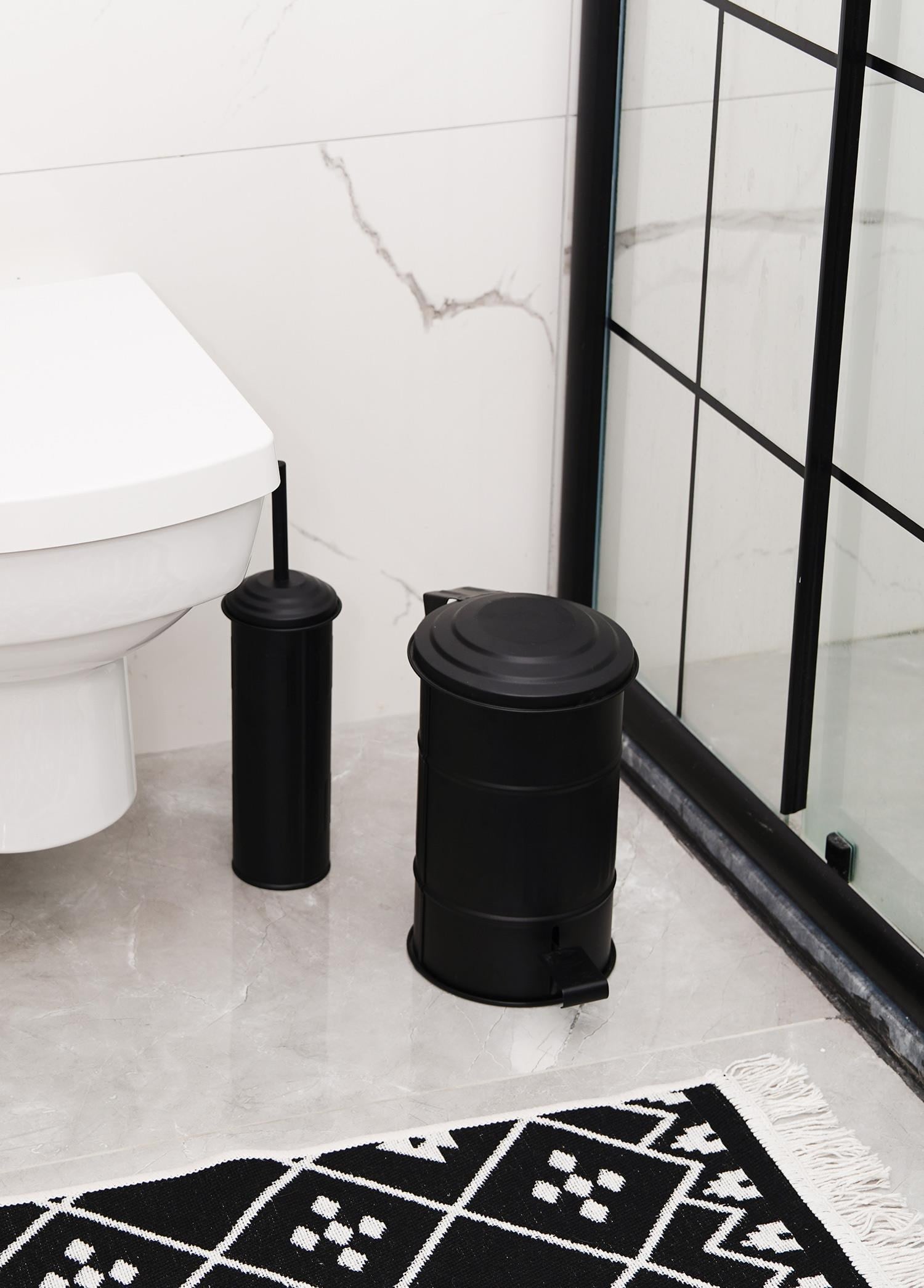The Mia Çöp Kovası Banyo 5 Lt Siyah MGL0004