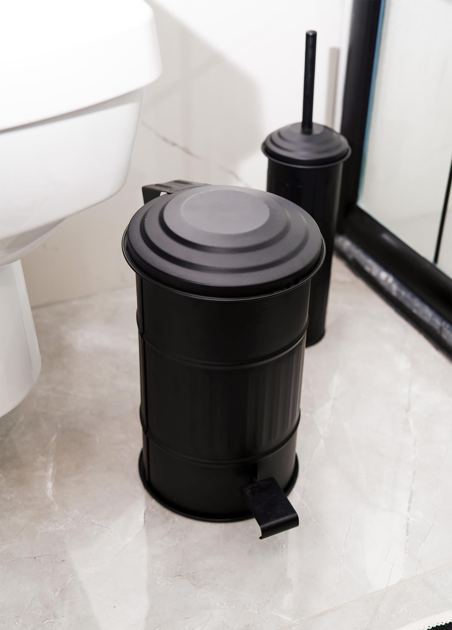 The Mia Çöp Kovası Banyo 5 Lt Siyah MGL0004