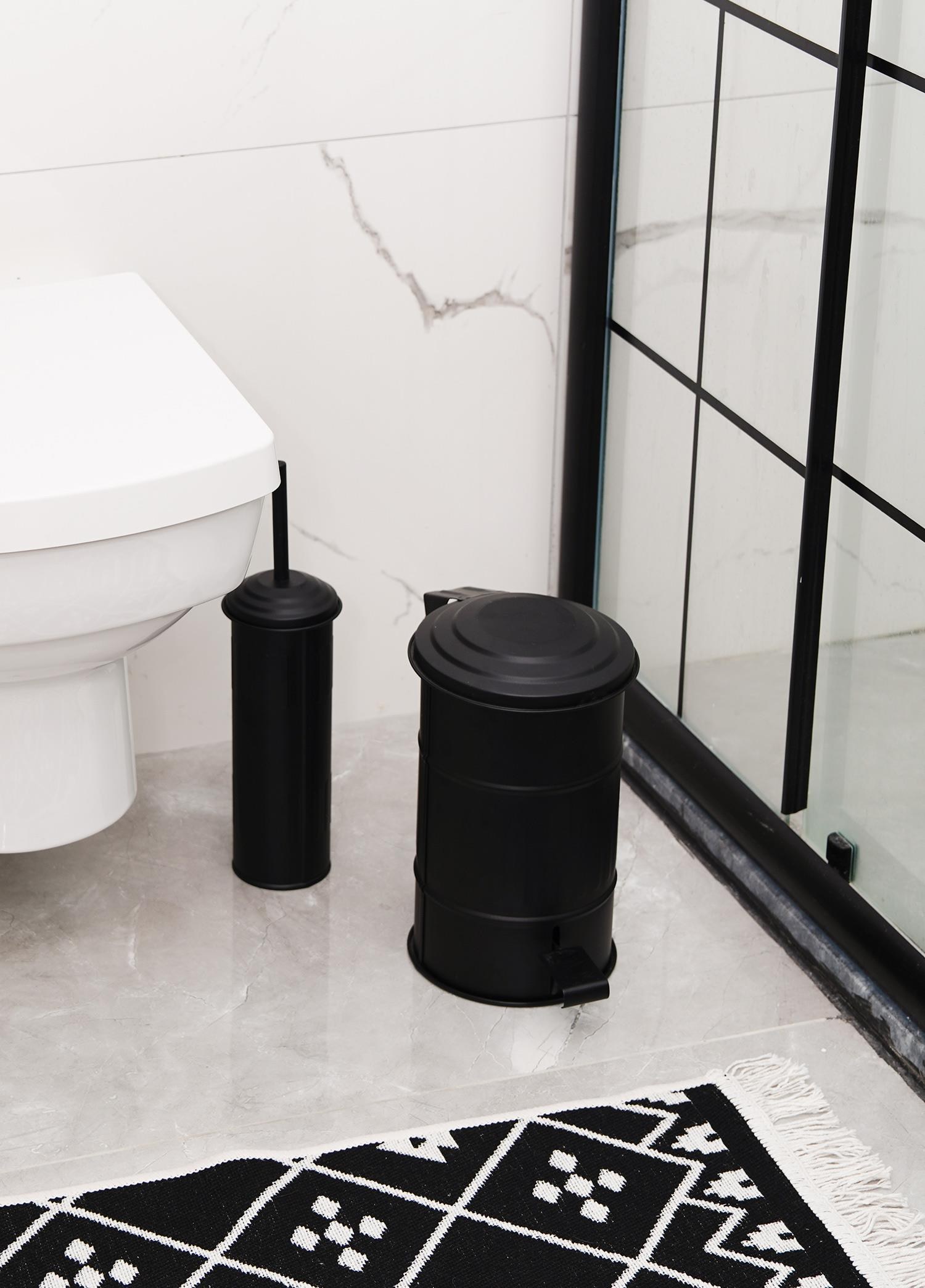 The Mia Çöp Kovası Banyo 5 Lt Siyah MGL0004