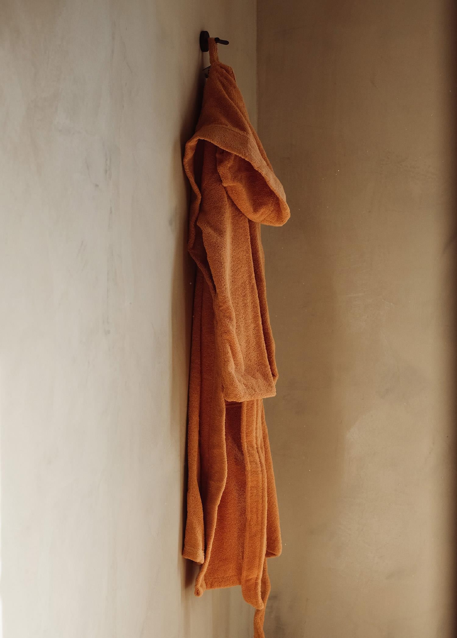 The Mia Fine Cotton TerraCotta Bornoz Small Medium