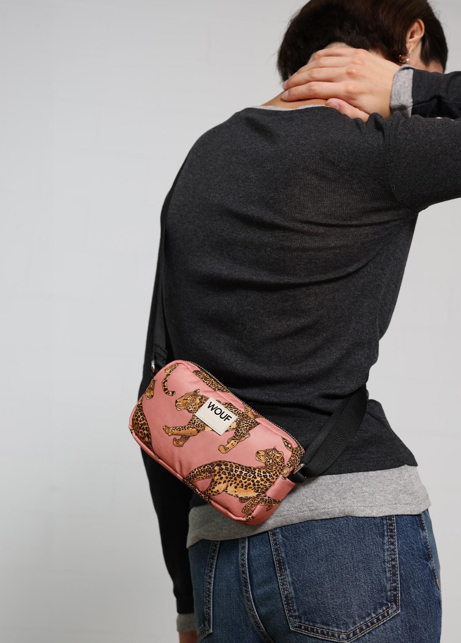 WOUF Blush Leopard Mini Bag