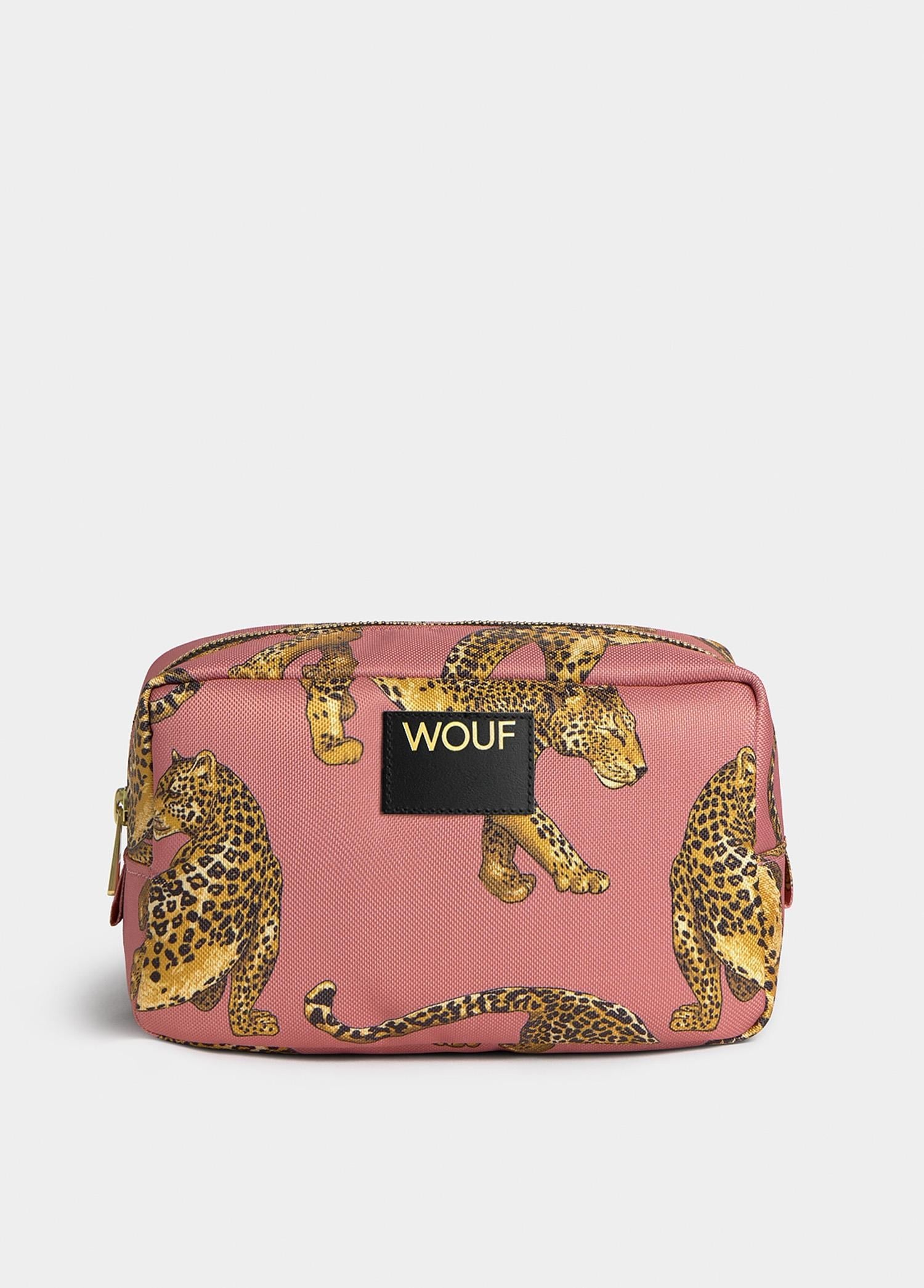 WOUF Blush Leopard Toiletry Bag