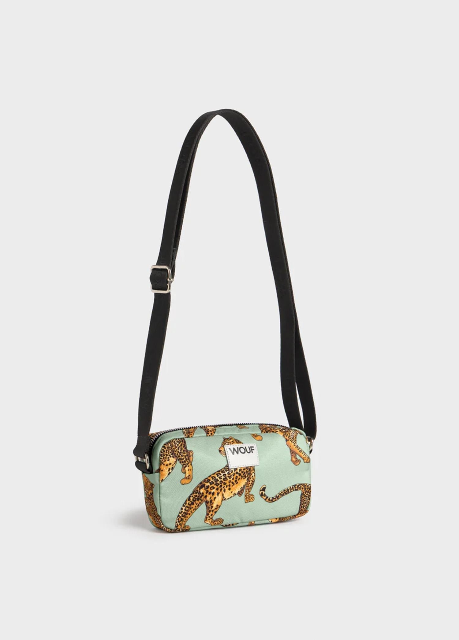 WOUF Emerald Leopard Mini Bag