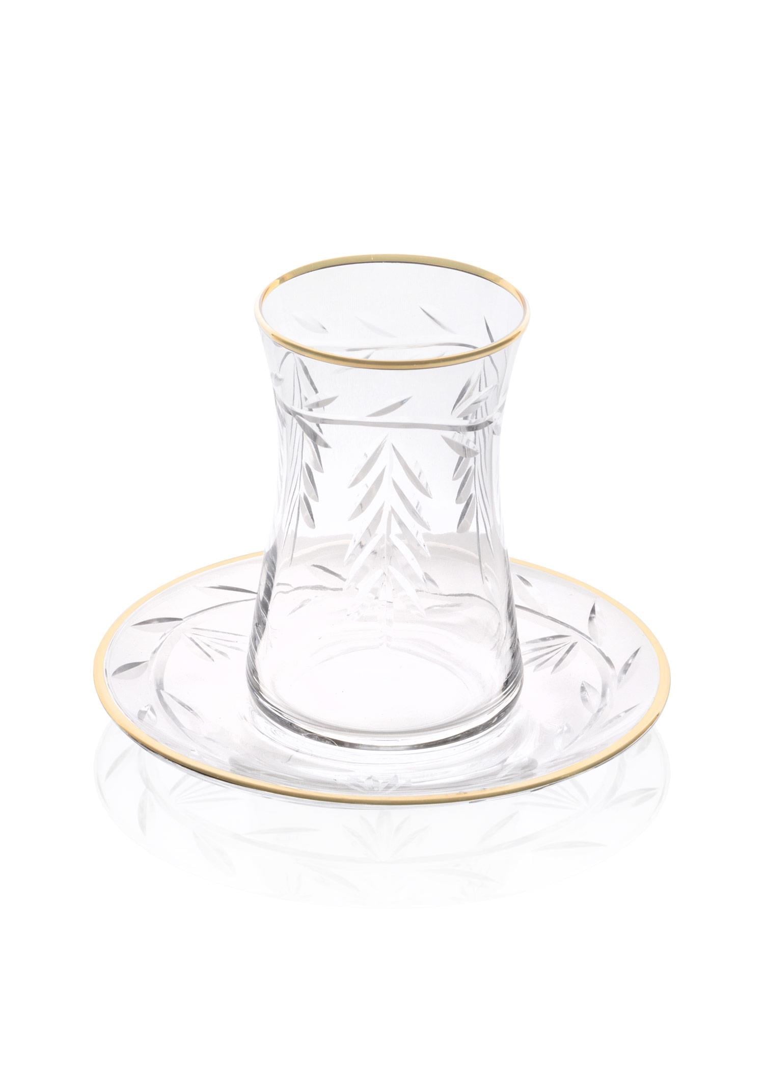 The Mia Leaf Çay Seti Gold 12 Parça