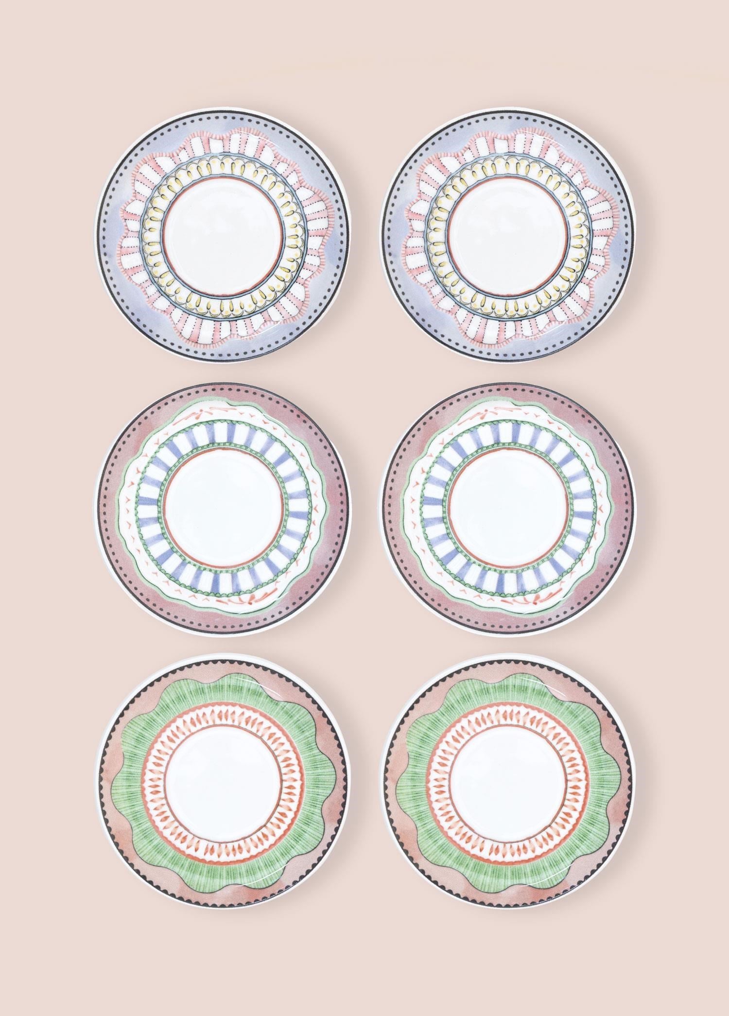 The Mia Spring Çay Tabağı 6lı Set 13 cm