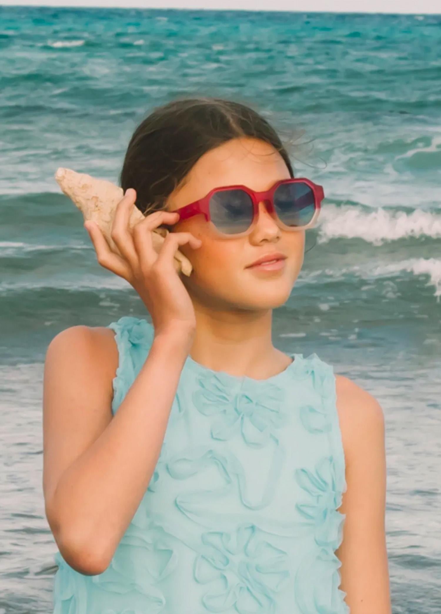OLIVIO&CO Creative Güneş Gözlüğü Colorblock Coral 3-12 Yaş