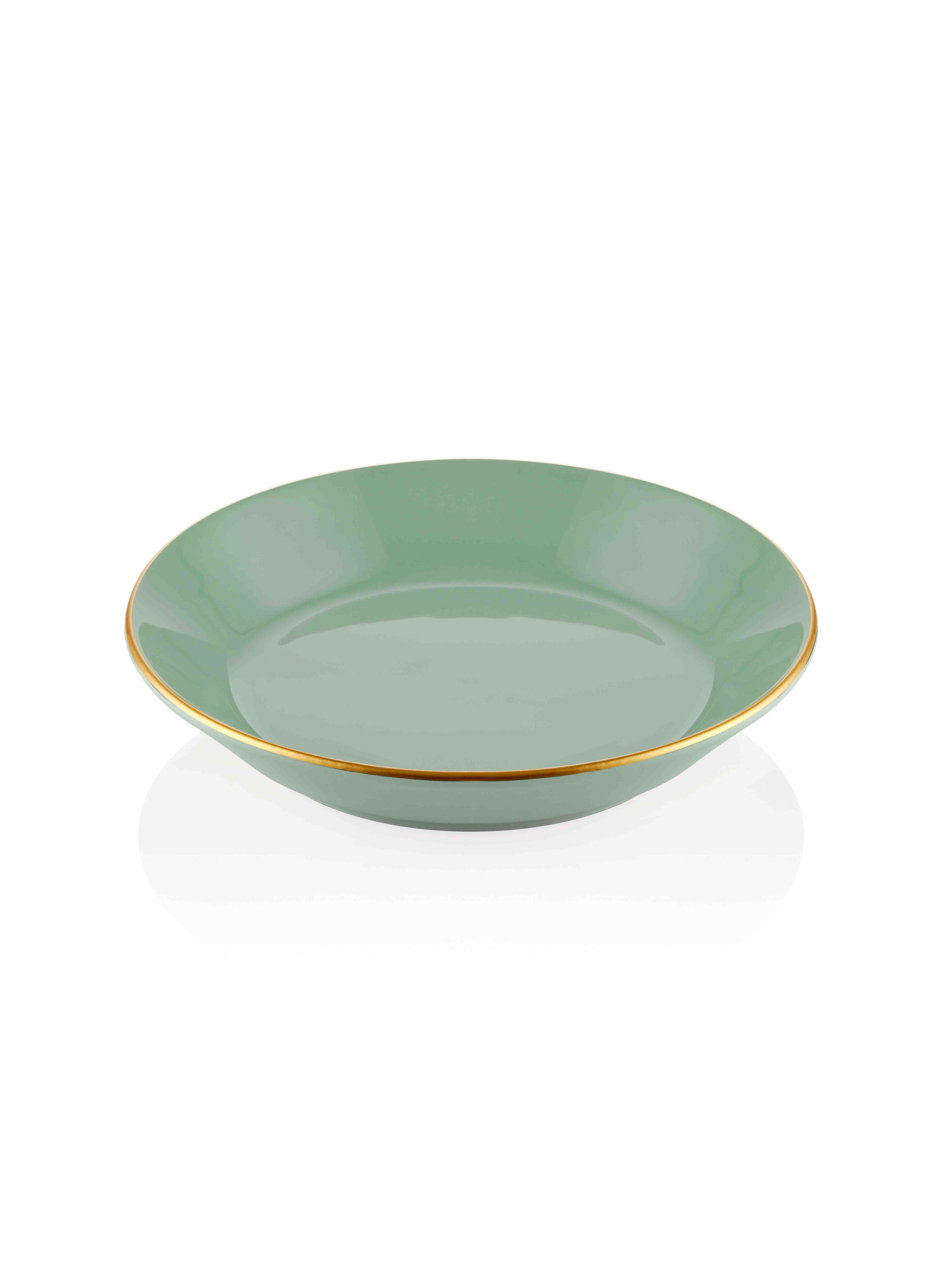 The Mia Basic Yemek Tabağı 6 Lı Set Yeşil - 20cm