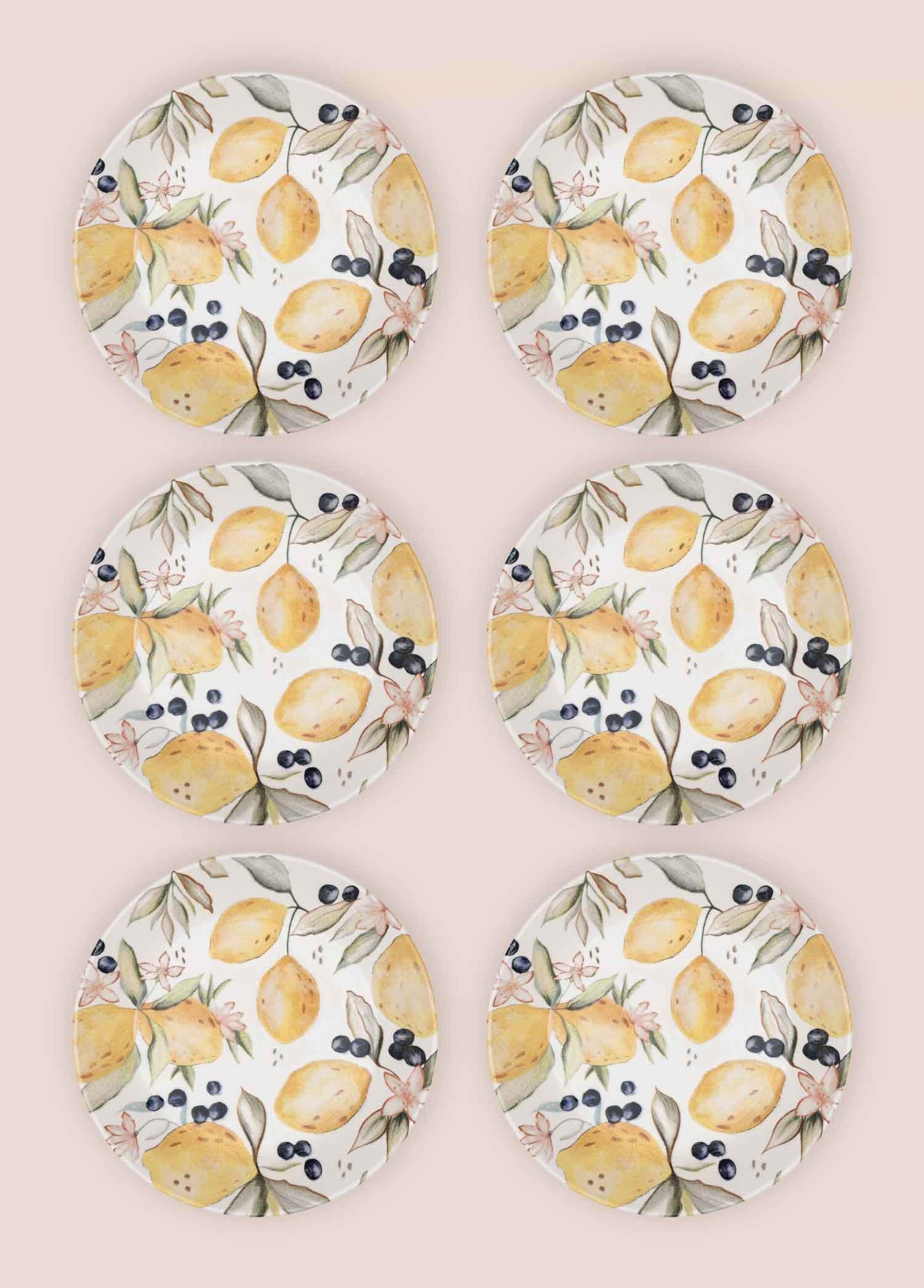 The Mia Limoncello Yemek Tabağı 6lı Set 20 cm