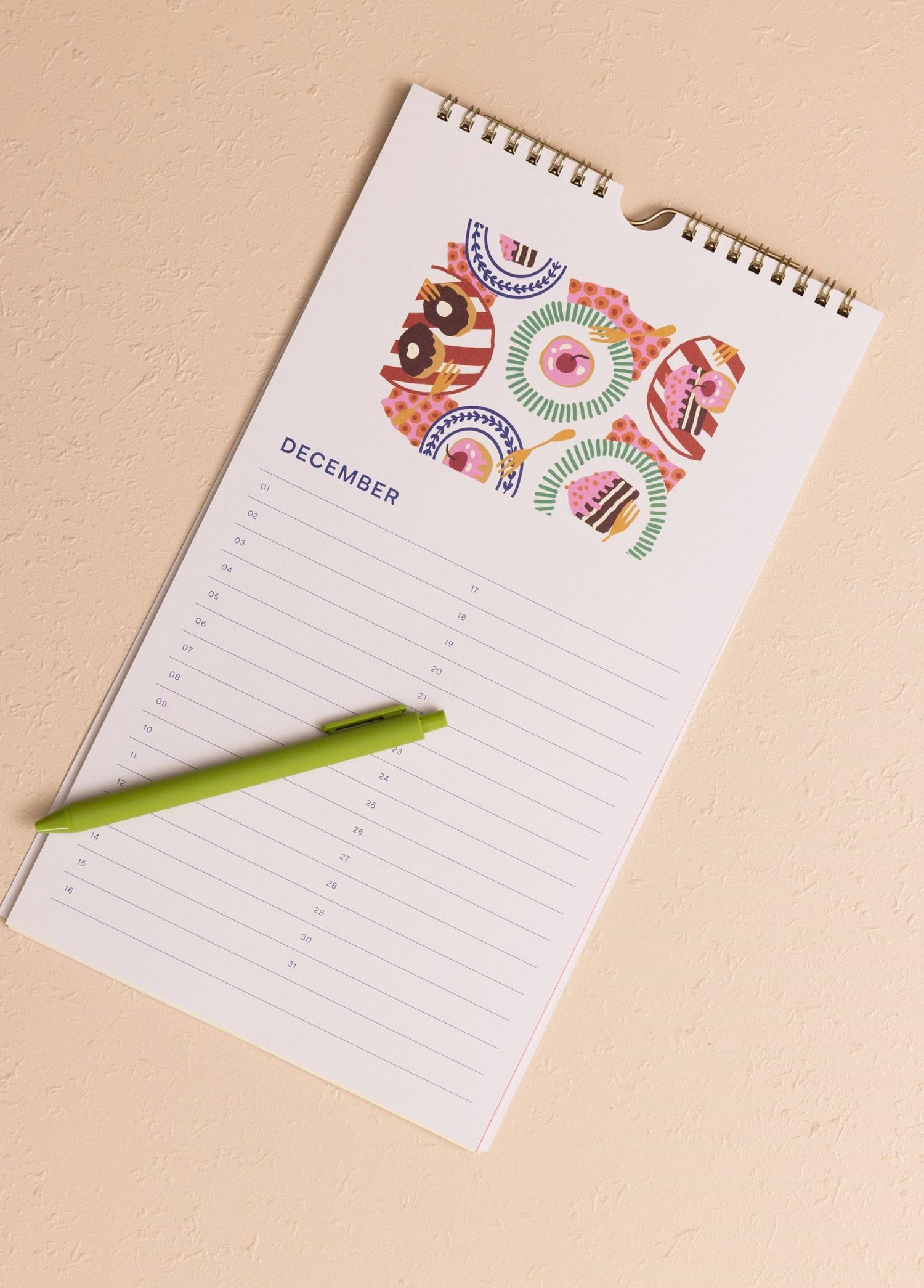 The Mia Ajanda Bırthday Calendar Pembe