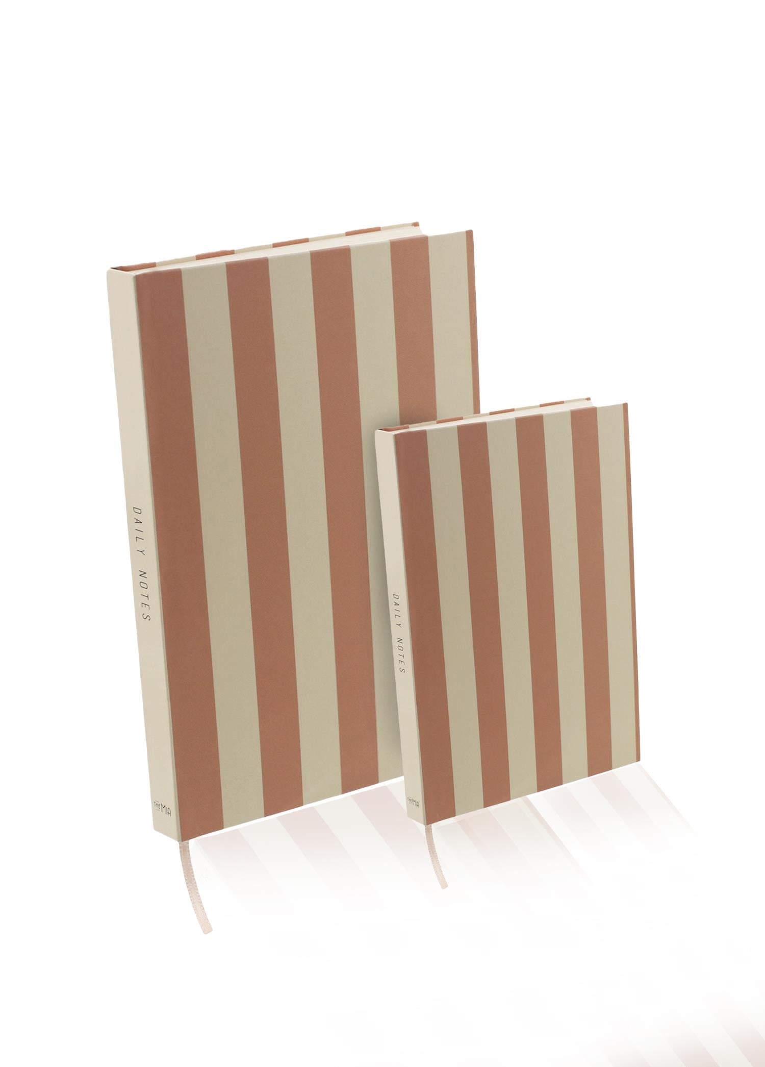 The Mia Basic Çizgili Defter 70 Yaprak Somon 2li Set