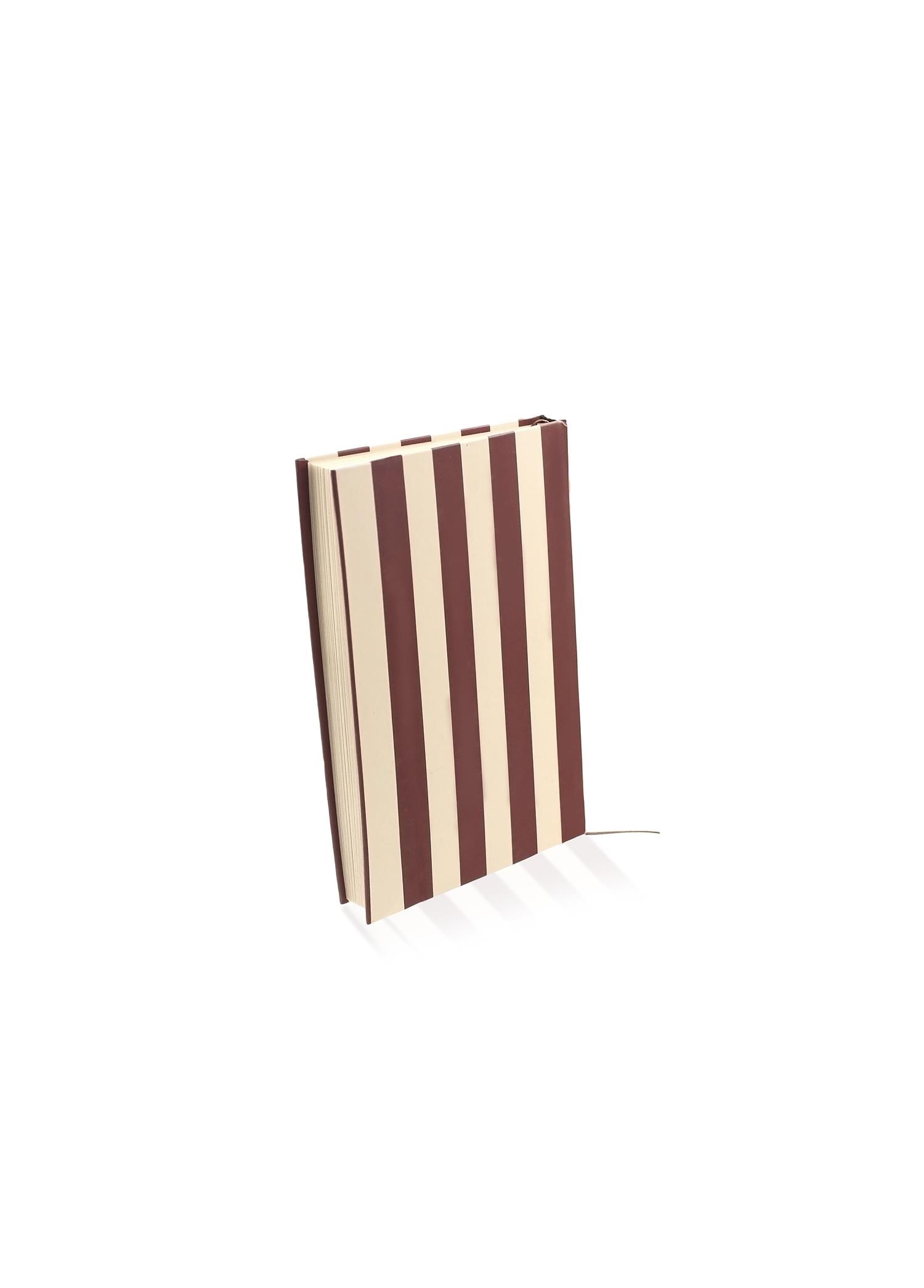 The Mia Basic Çizgili Defter 70 Yaprak Bordo 14x9 cm