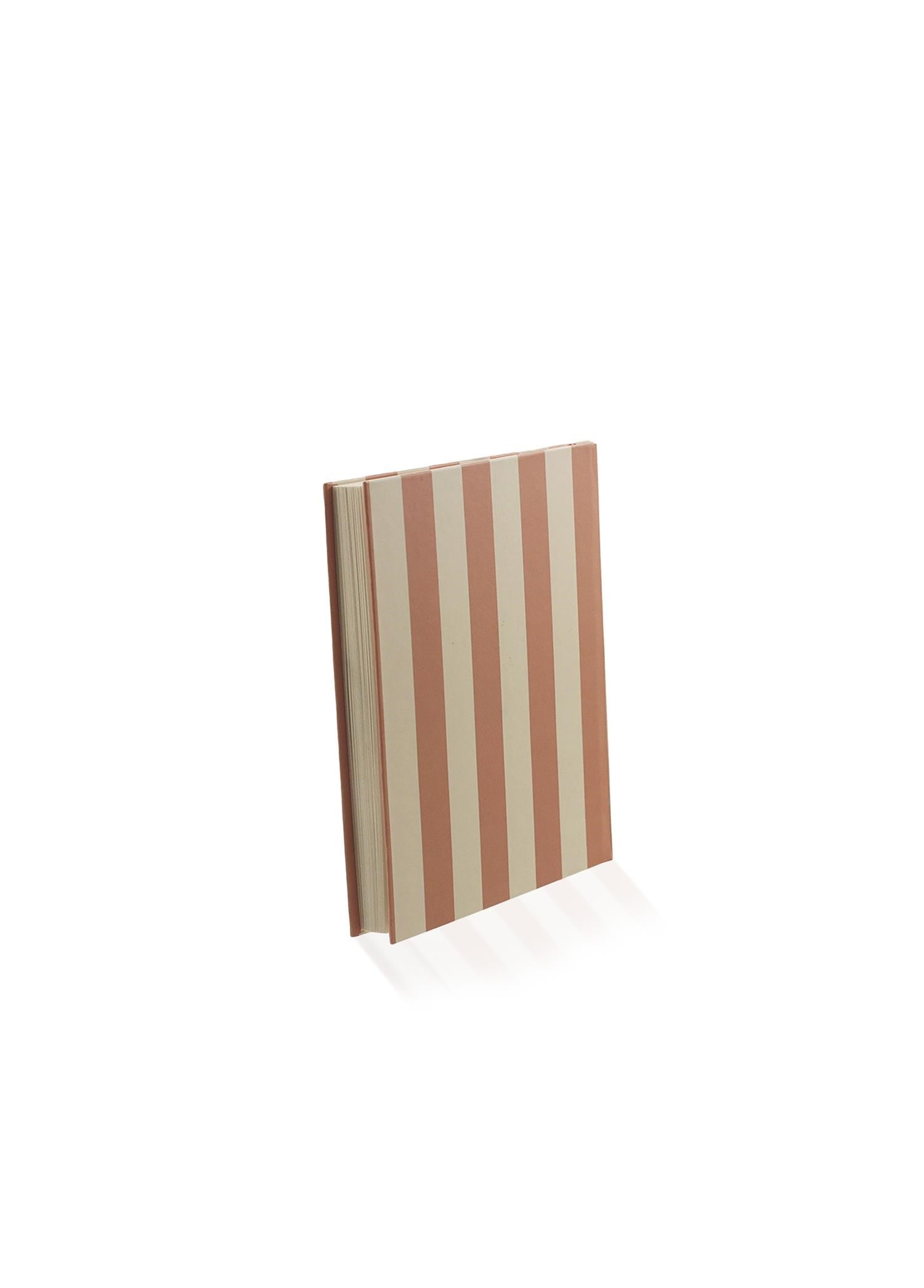 The Mia Basic Çizgili Defter 70 Yaprak Somon 14x9 cm