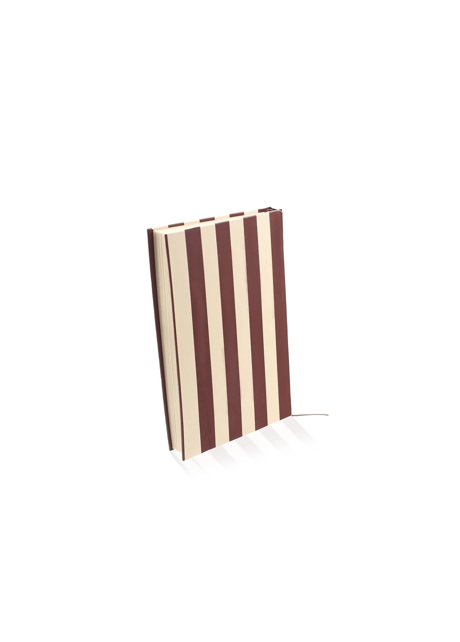 The Mia Basic Çizgili Defter 70 Yaprak Bordo 14x9 cm