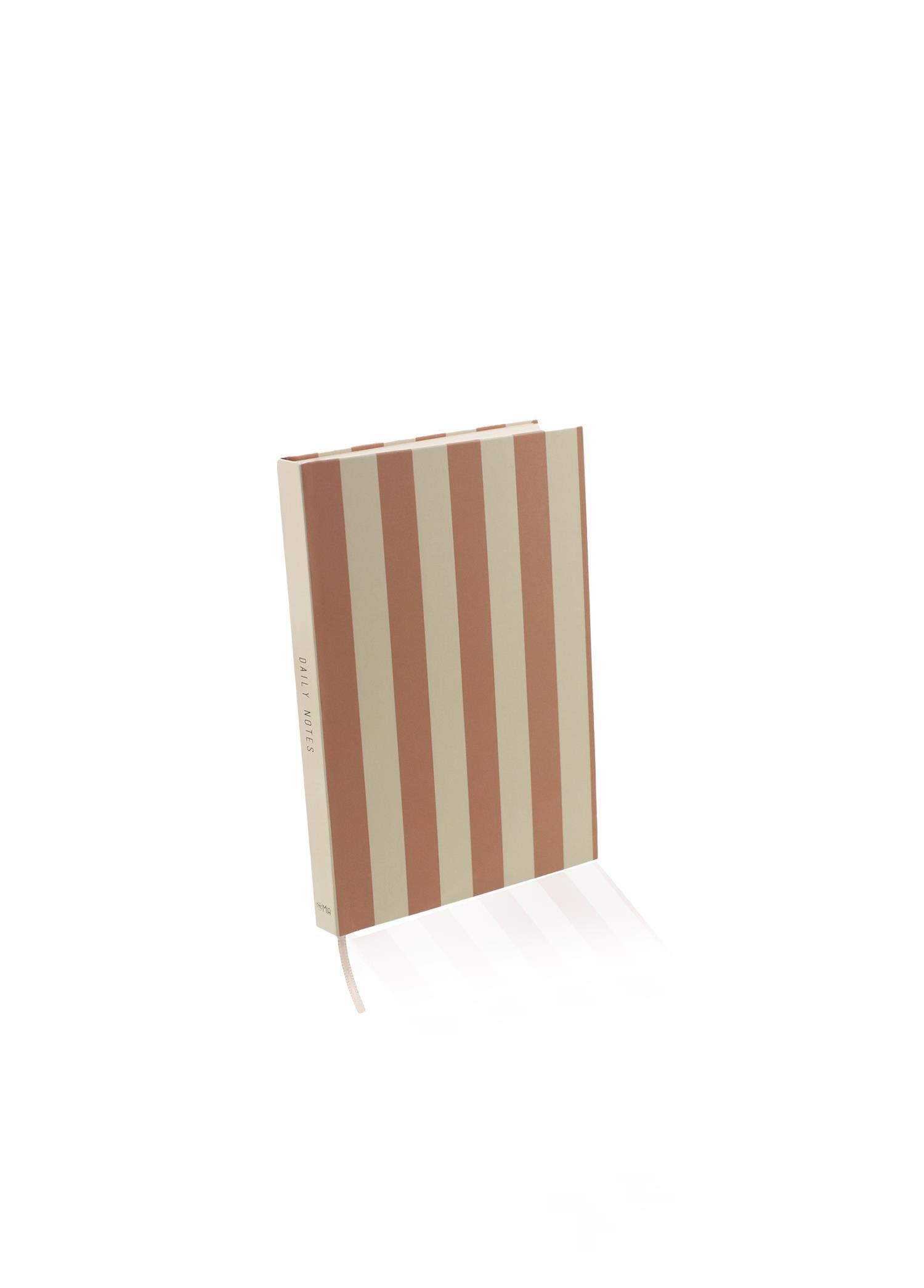 The Mia Basic Çizgili Defter 70 Yaprak Somon 14x9 cm