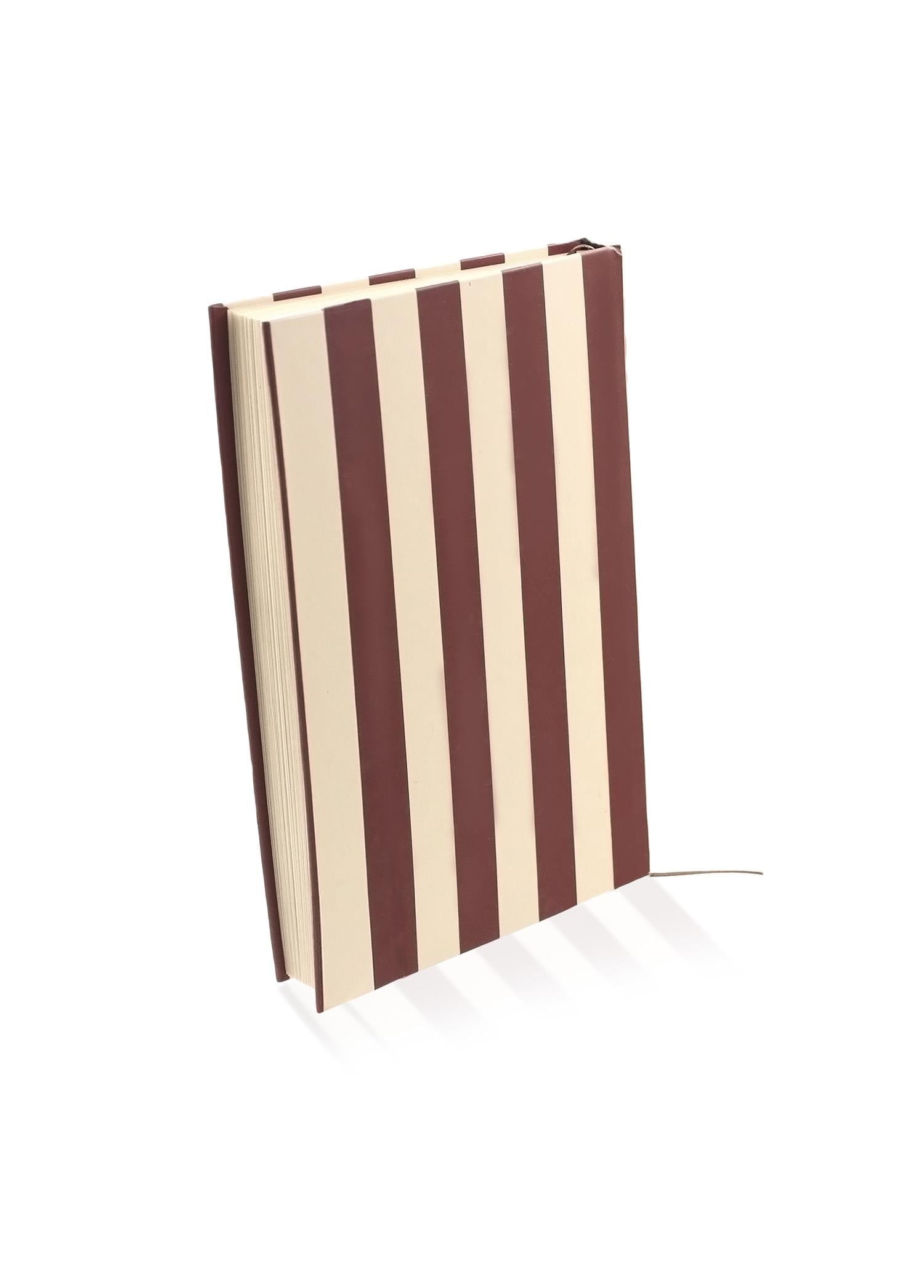 The Mia Basic Çizgili Defter 70 Yaprak Bordo 2li Set