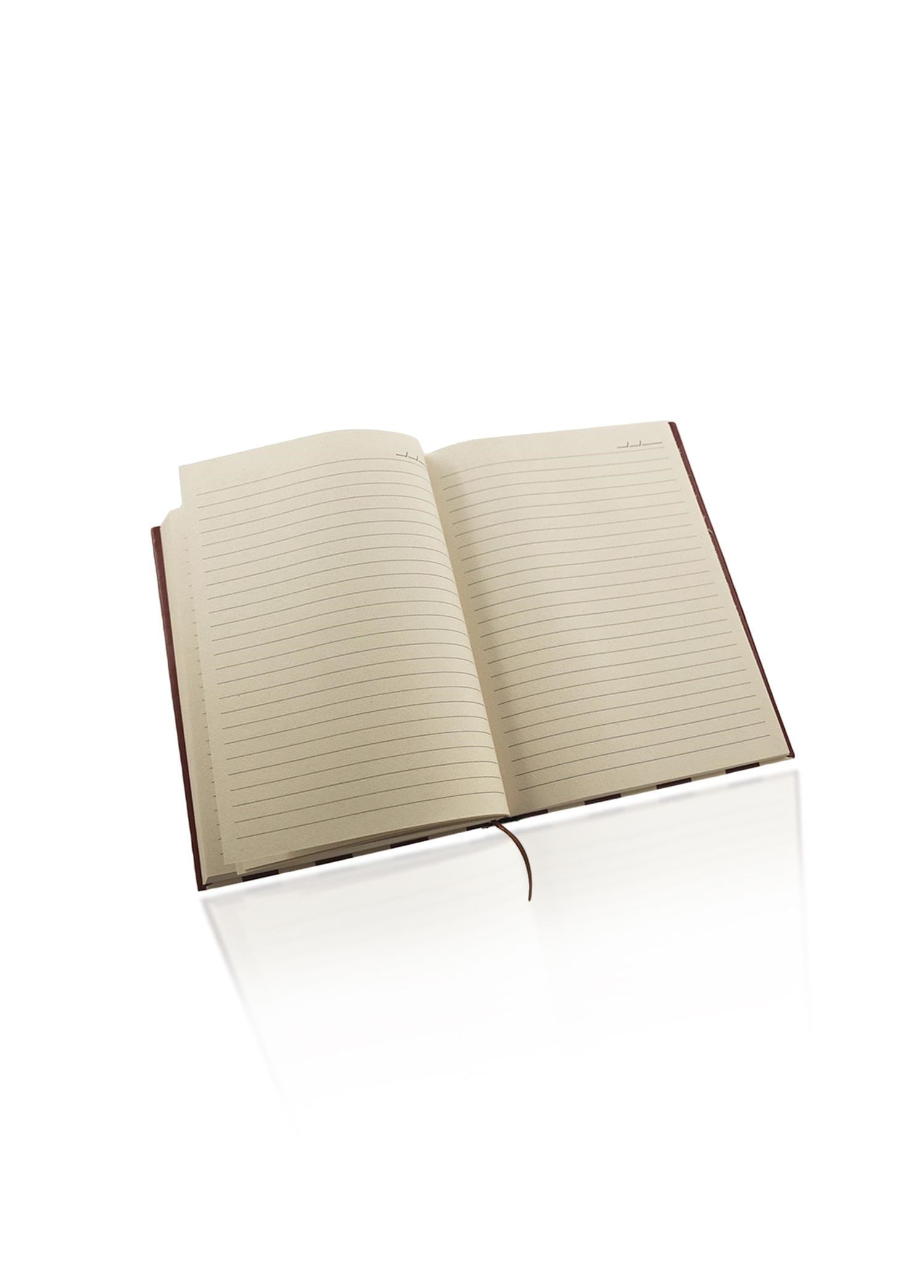 The Mia Basic Çizgili Defter 70 Yaprak Bordo 2li Set