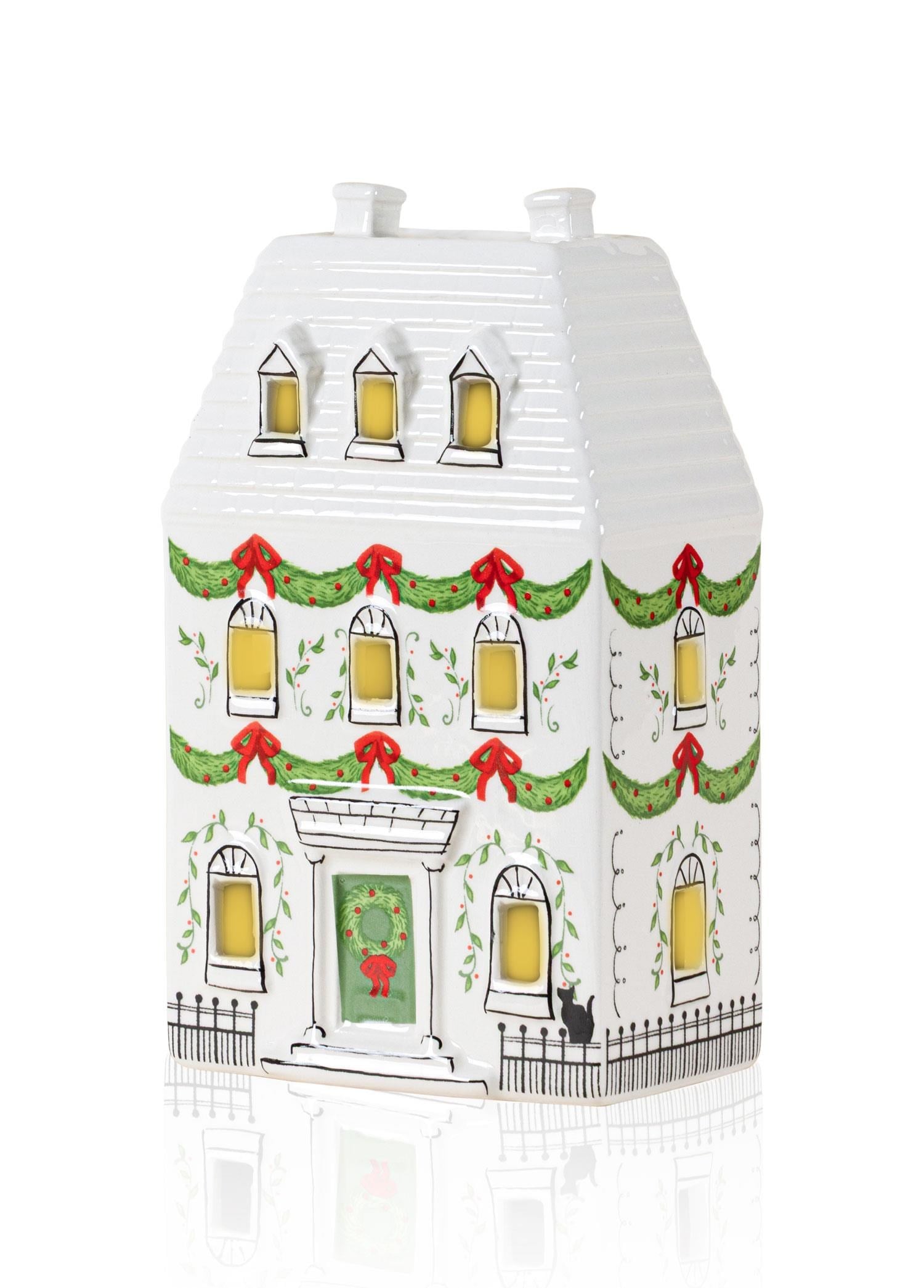The Mia Dekoratif Led Işıklı Ev Biblo 12x7x19 cm