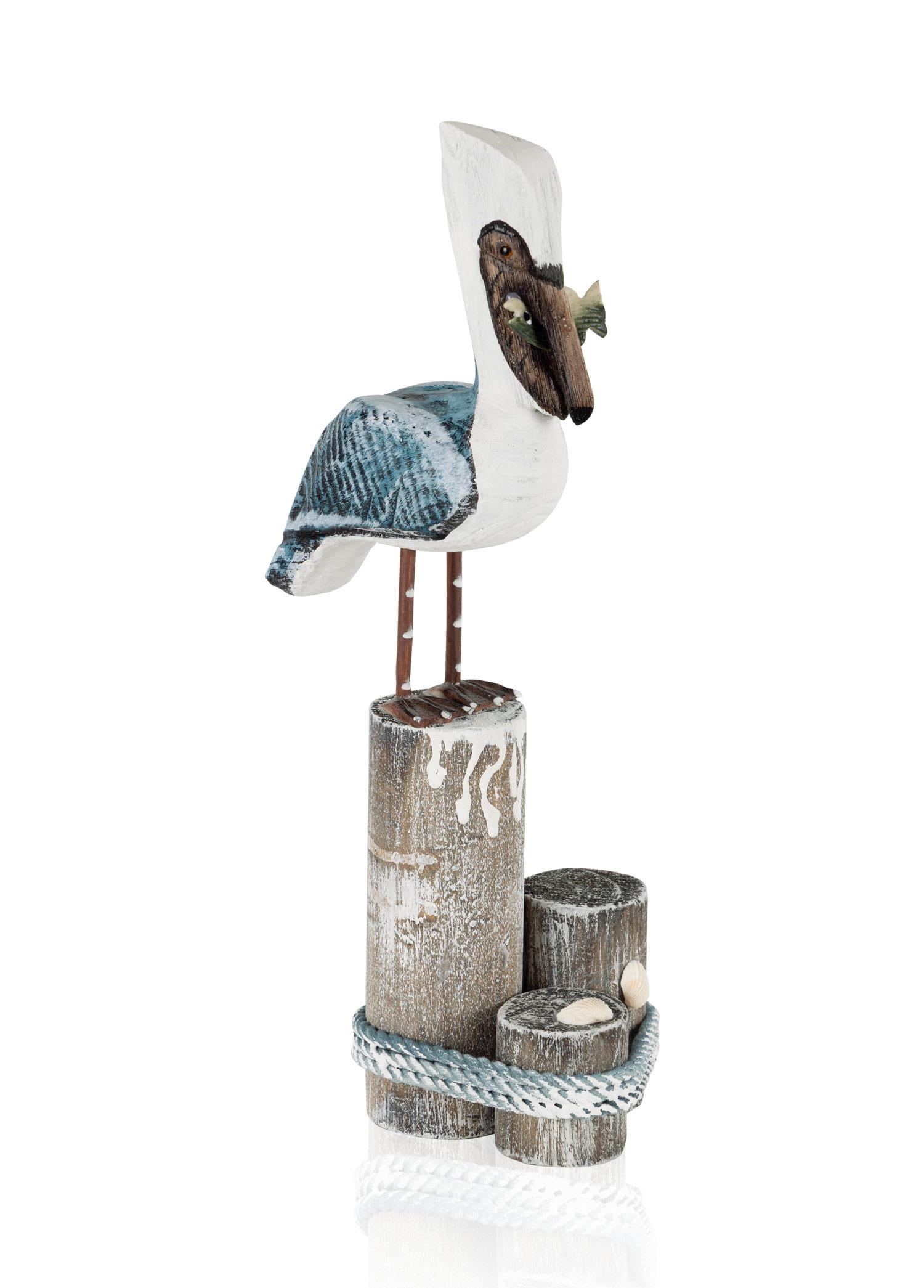 The Mia Retro Coastal Pelikan Figürlü Obje 38 cm