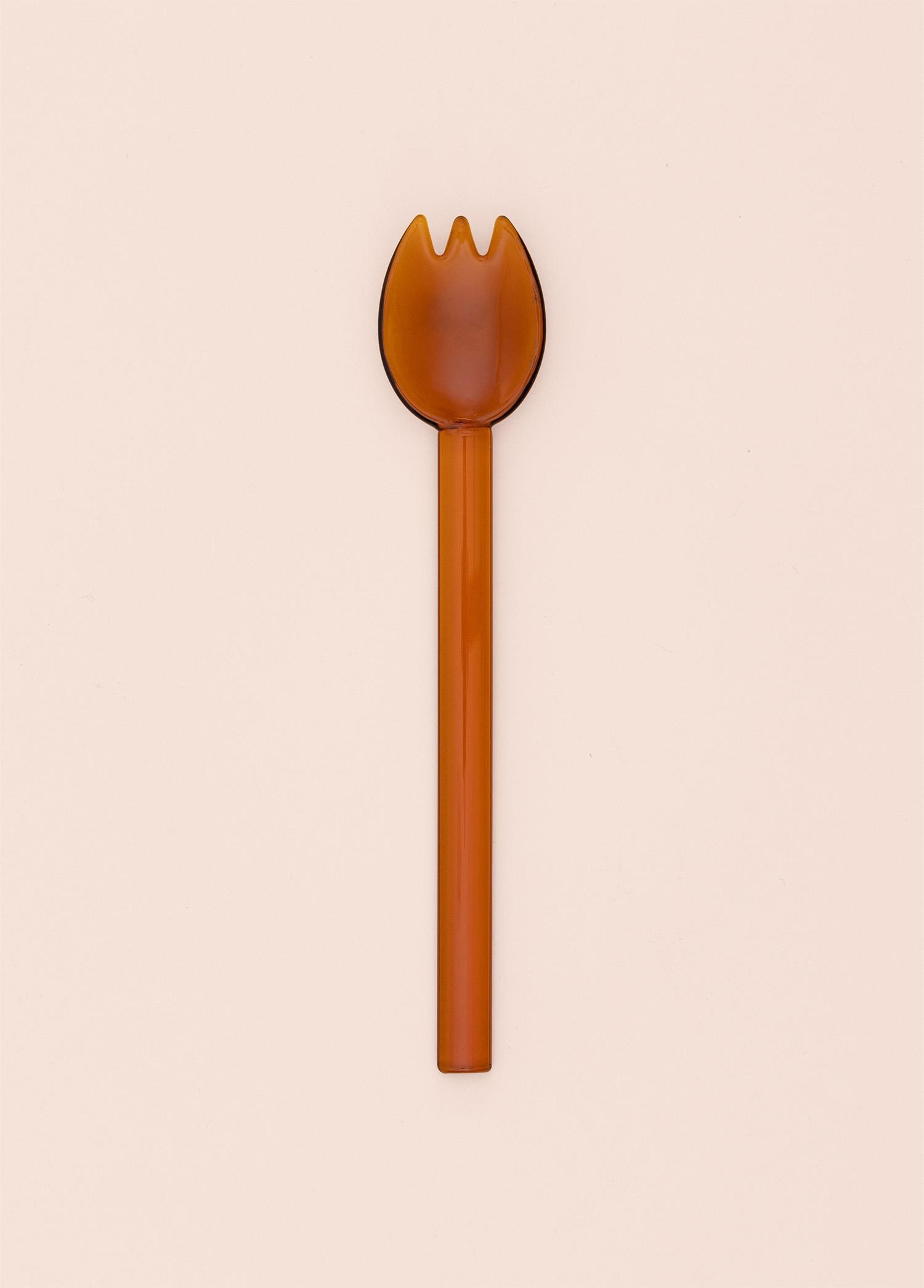 The Mia Abiete Dondurma ve Tatlı Kaşığı Amber 6lı Set