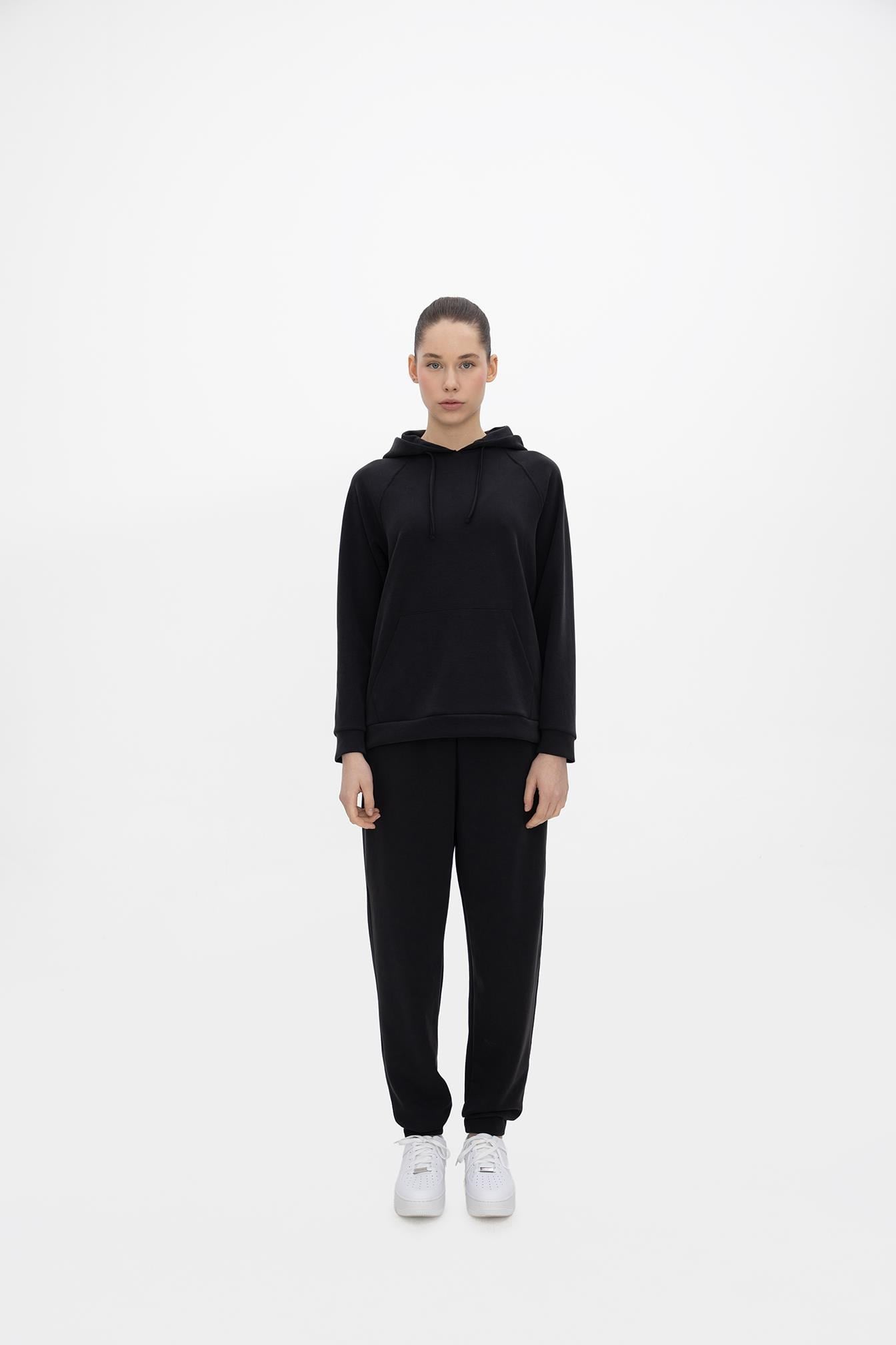 Oma Lastikli Paça Alt Jet Black M