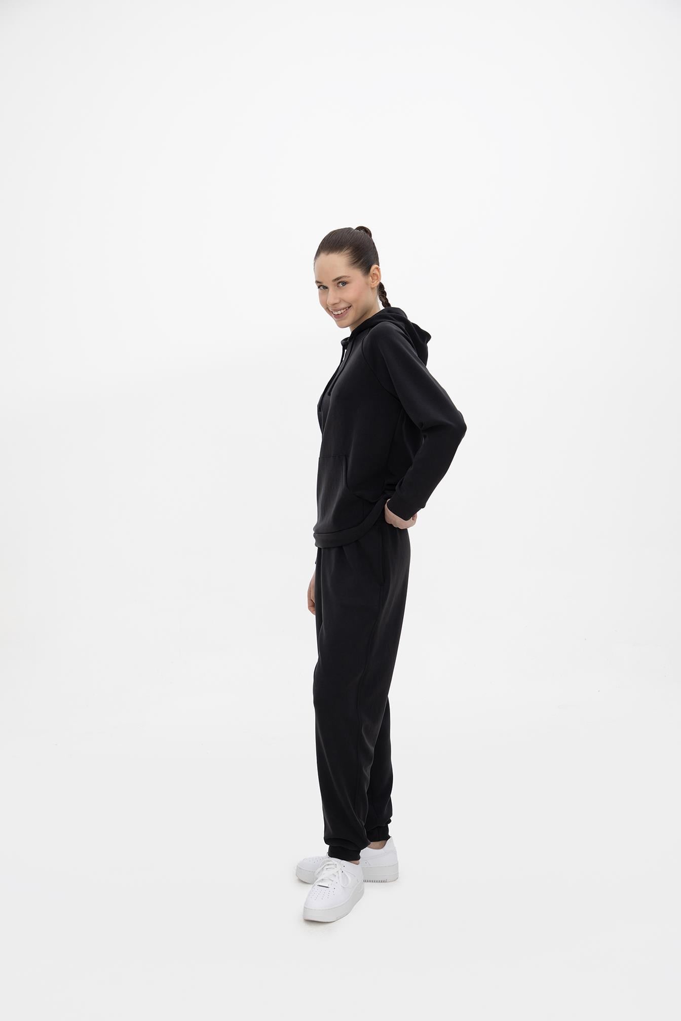 Oma Lastikli Paça Alt Jet Black L