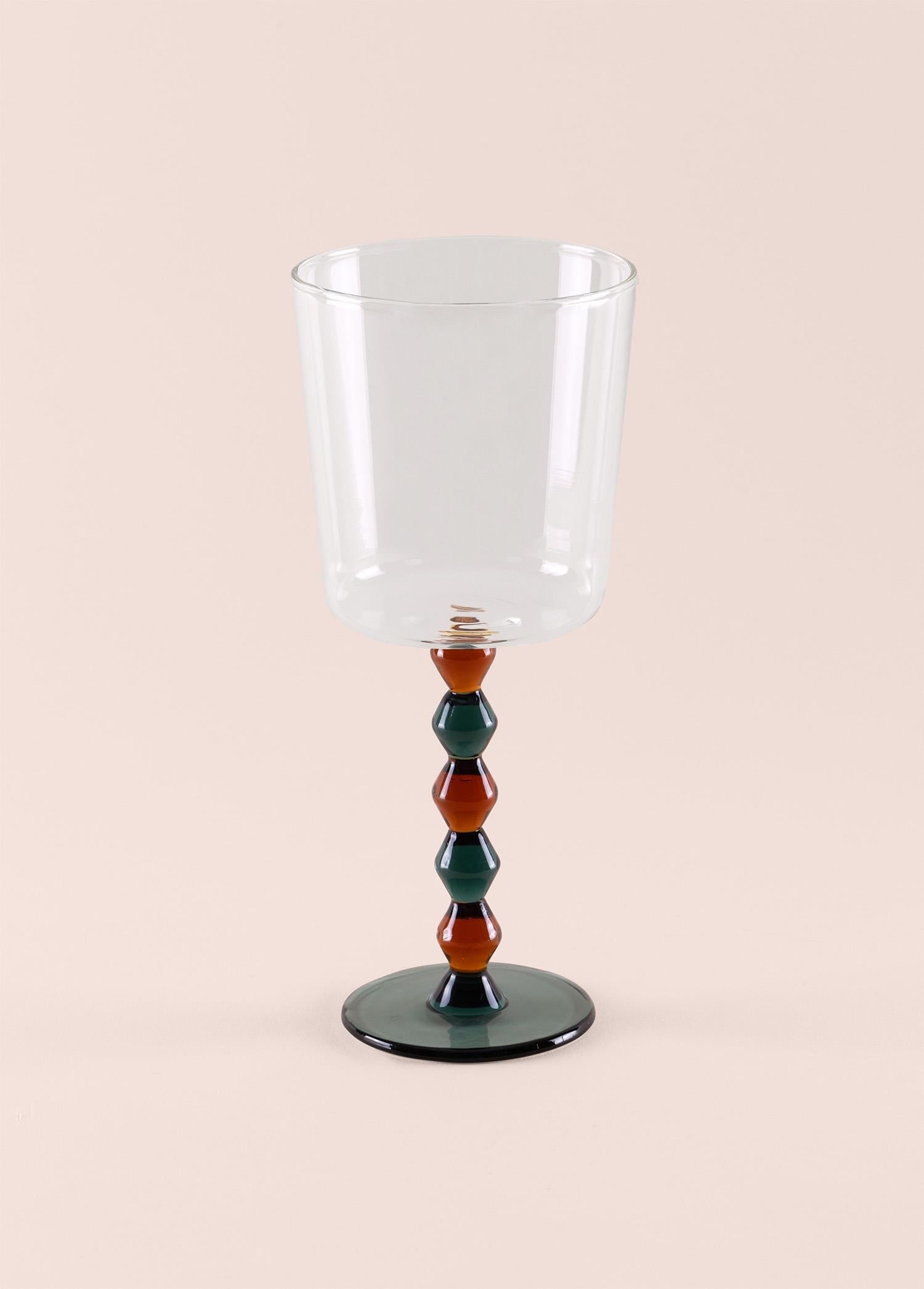 The Mia Bead Şarap Kadehi Amber 300 ml