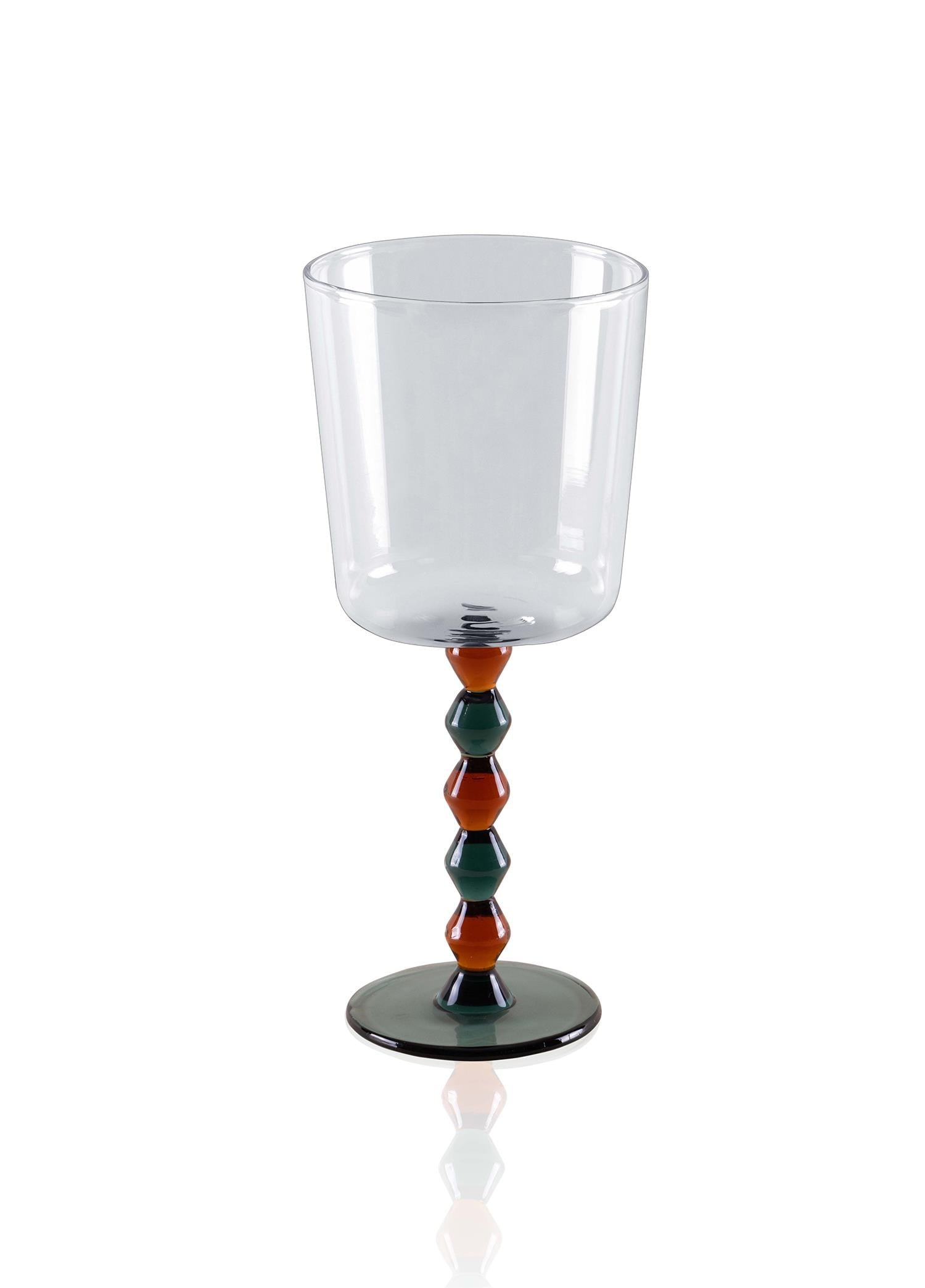 The Mia Bead Şarap Kadehi Amber 300 ml