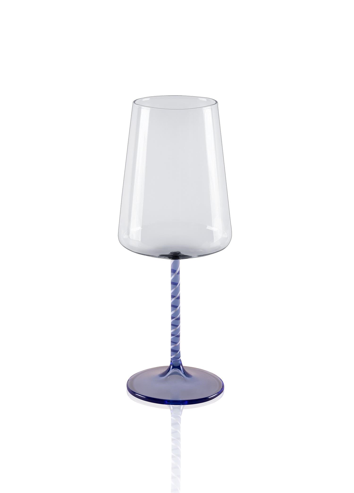 The Mia Edera Şarap Kadehi Mavi 500 ml