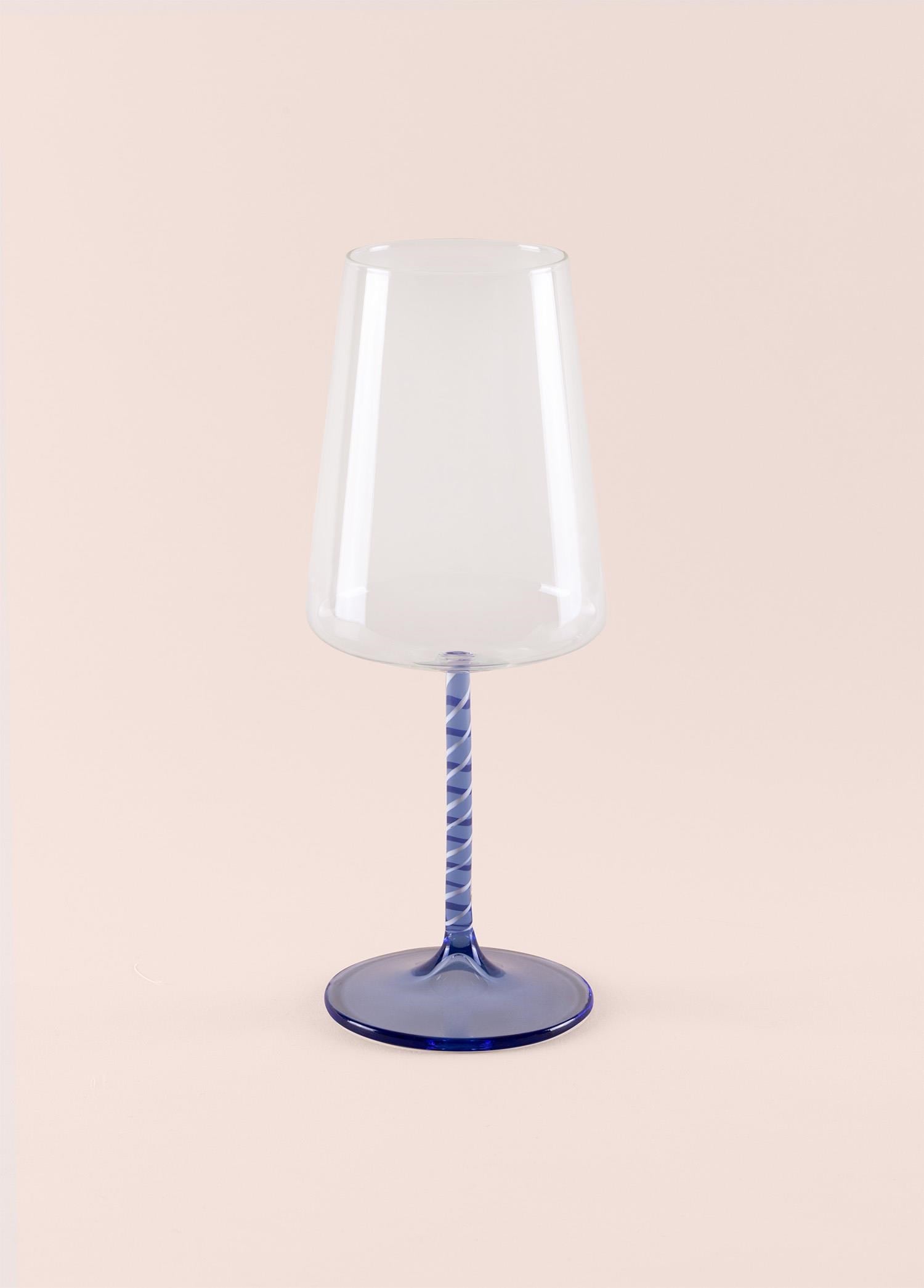 The Mia Edera Şarap Kadehi Mavi 500 ml