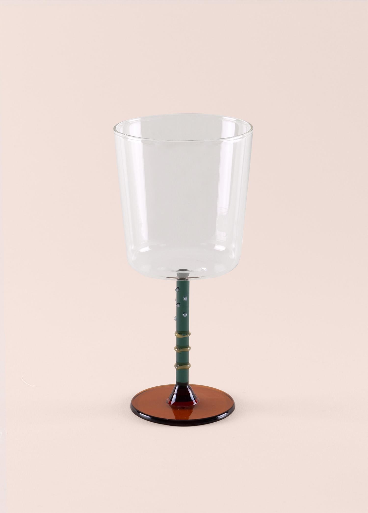 The Mia Line Şarap Kadehi Yeşil 300 ml