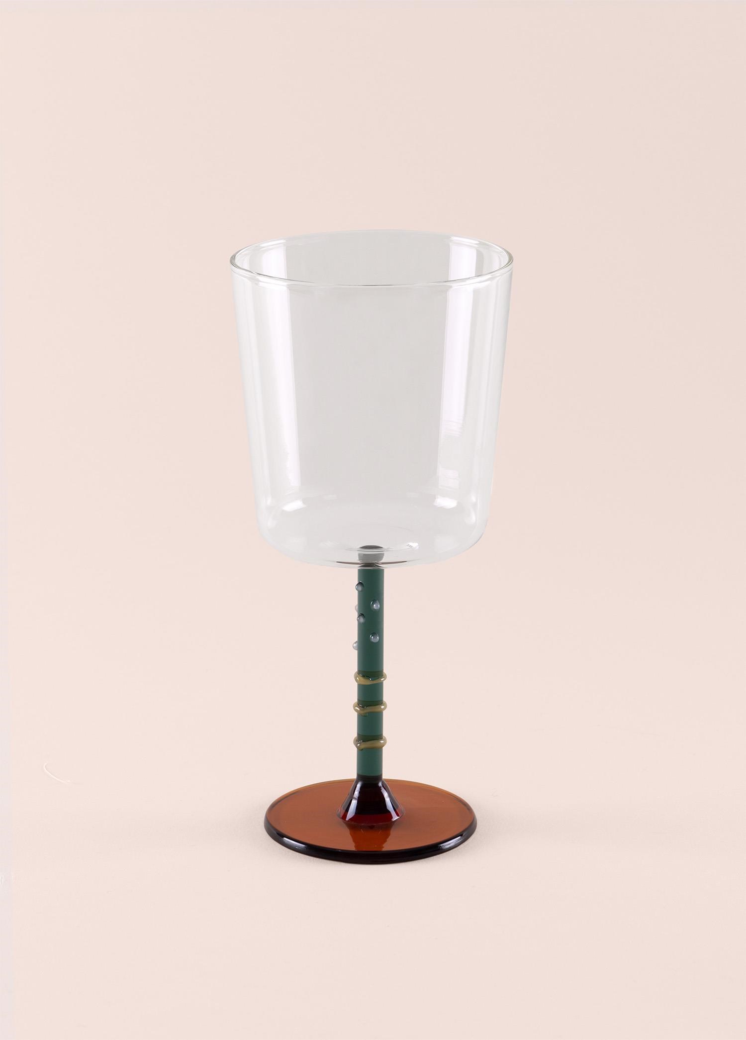 The Mia Line Şarap Kadehi Yeşil 300 ml