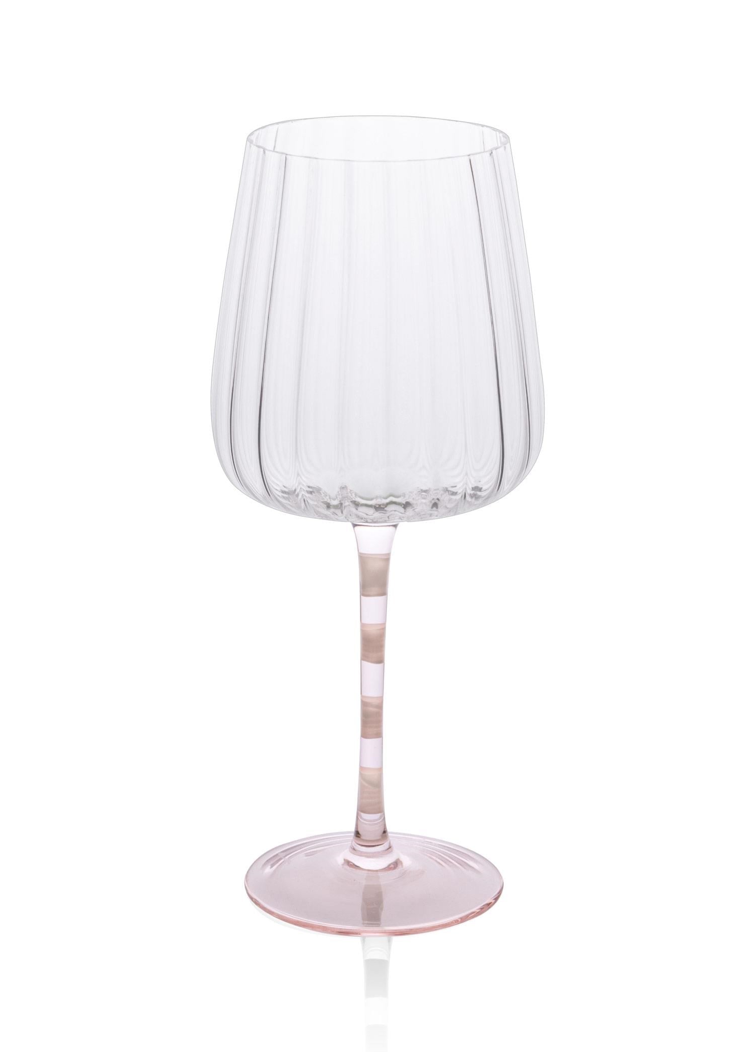 The Mia Şarap Kadehi Pembe Beyaz 600 ml