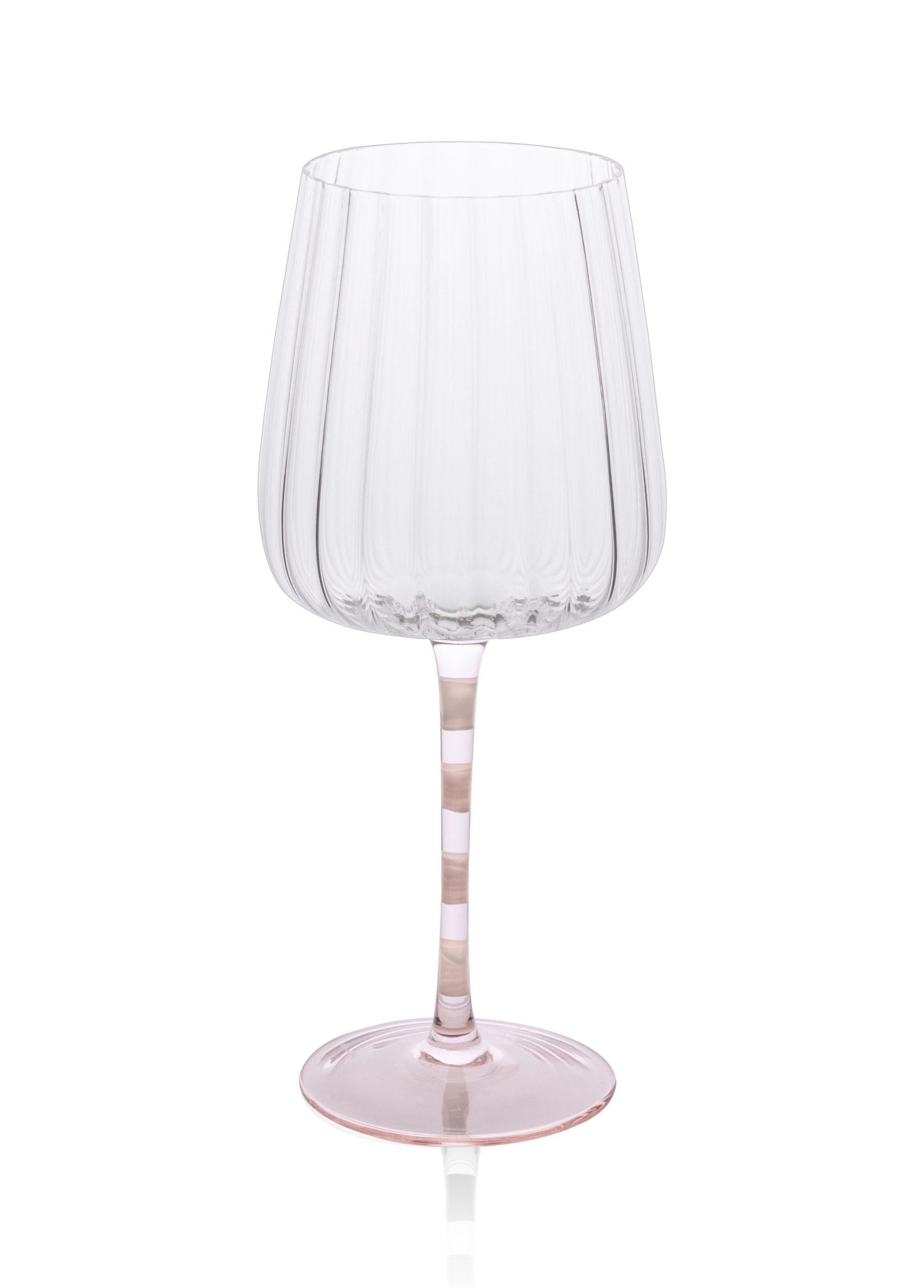 The Mia Şarap Kadehi Pembe Beyaz 600 ml