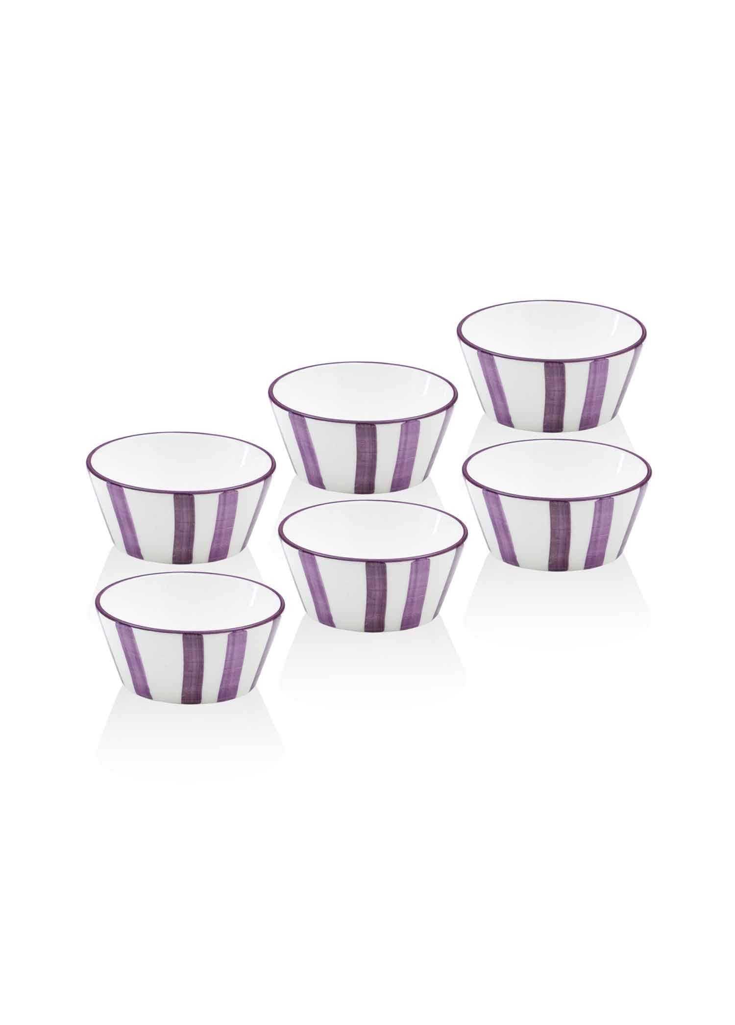 The Mia Joy Sosluk Çerezlik 6lı Set Mor 10 cm