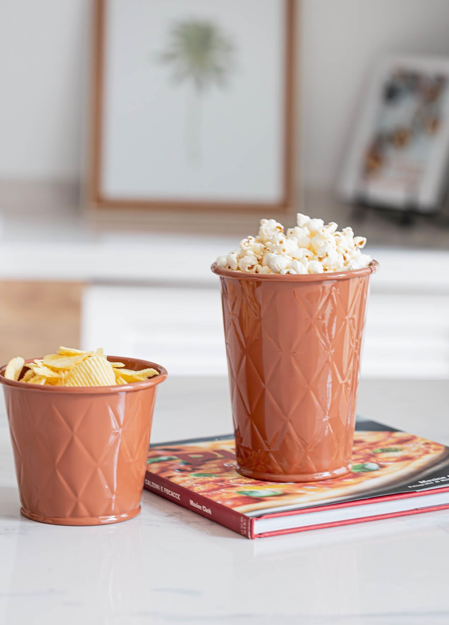 The Mia Prizma Popcorn Kasesi Terracota