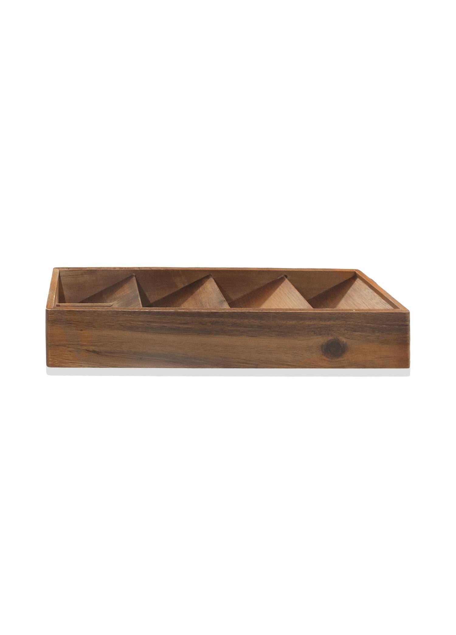 The Mia Natura Akasya Bölmeli Baharatlık 40x12x6 cm