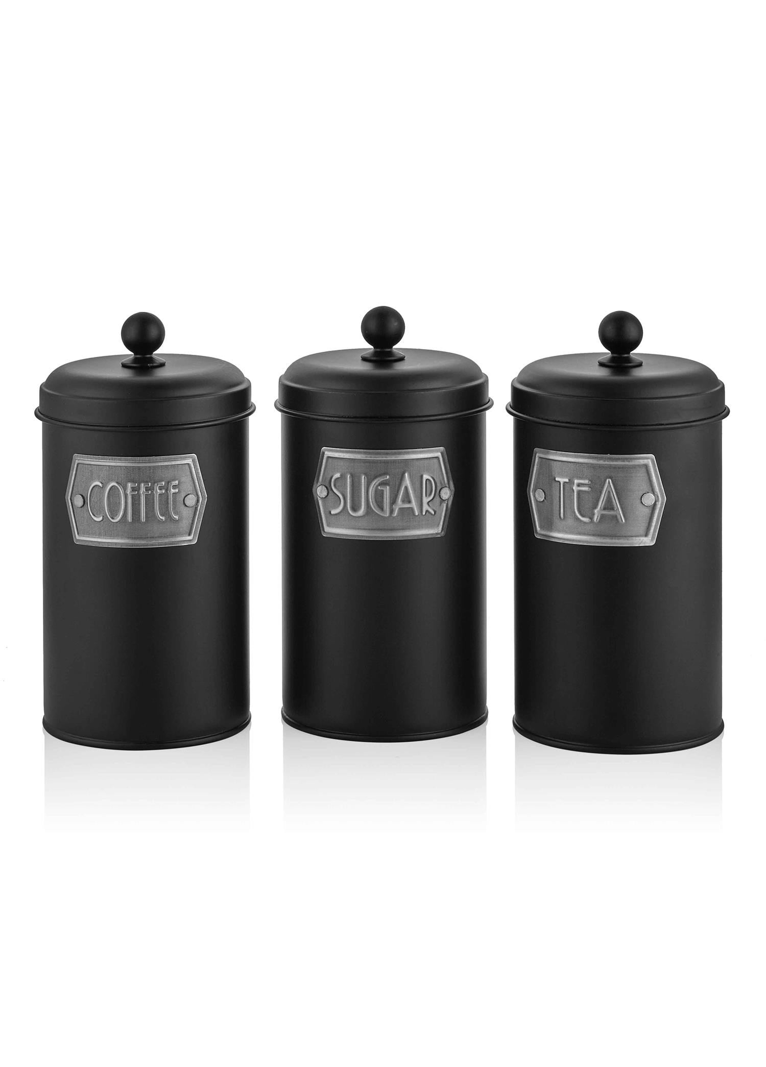 The Mia Çay Şeker Kahve Kavanozu Siyah 1,20 Lt MGL0019