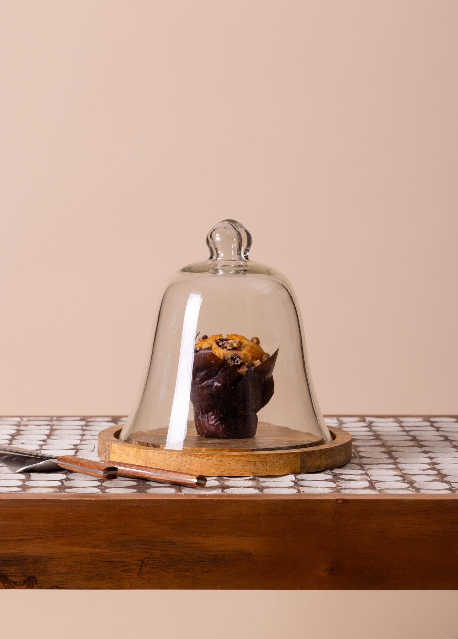 The Mia Madera Kek Saklama Fanusu 15x16x16 cm