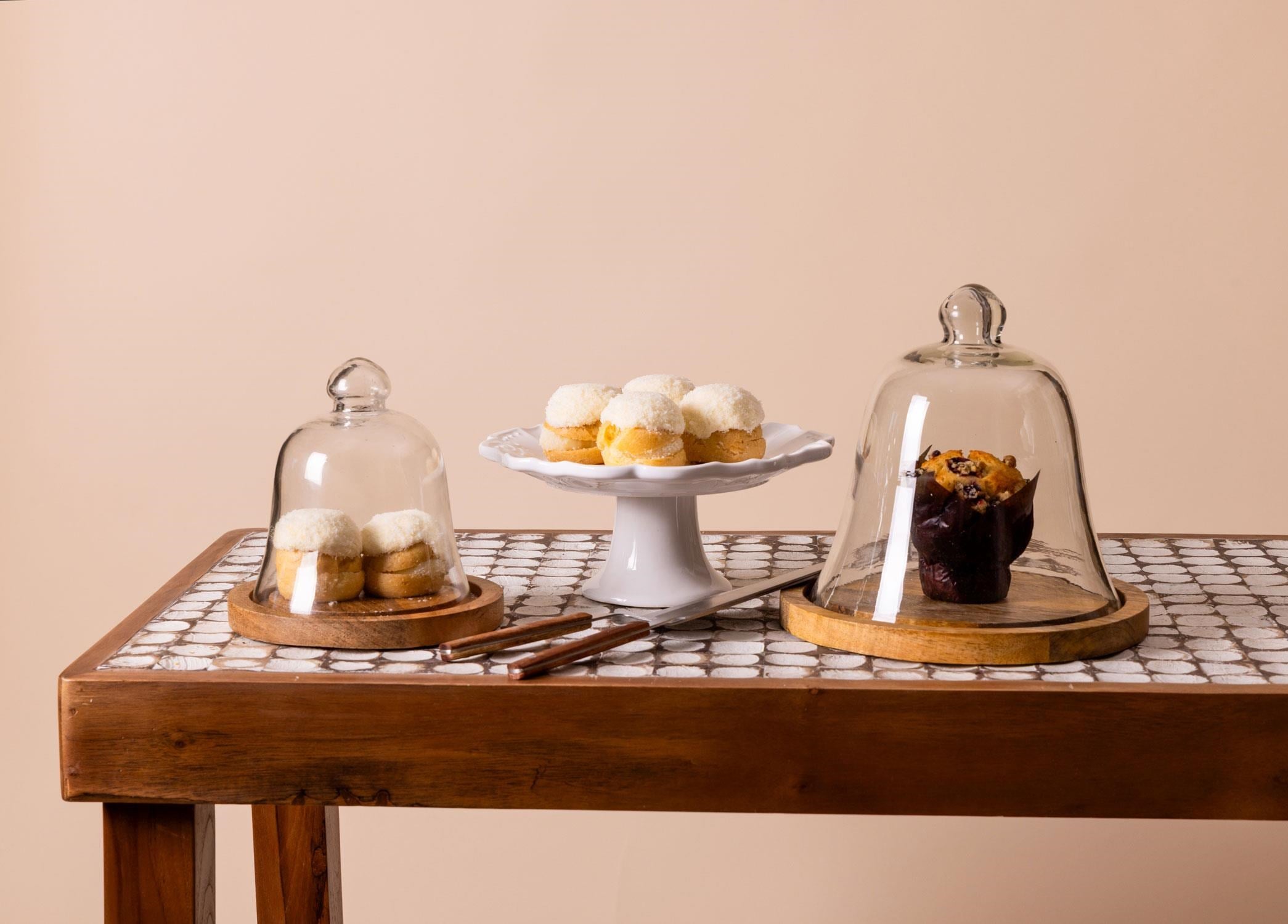 The Mia Madera Kek Saklama Fanusu 20x21x21 cm