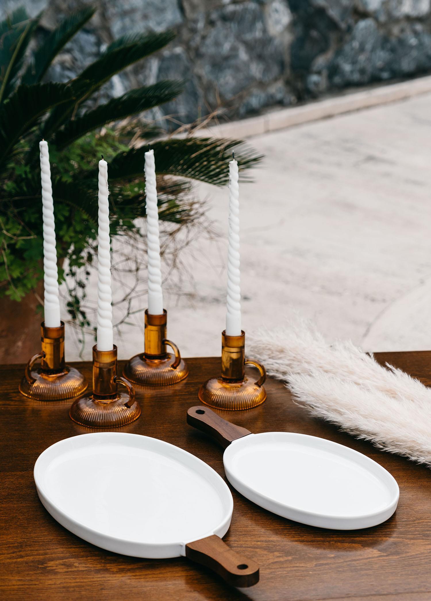 The Mia Woody Porselen Servis 36x17 cm