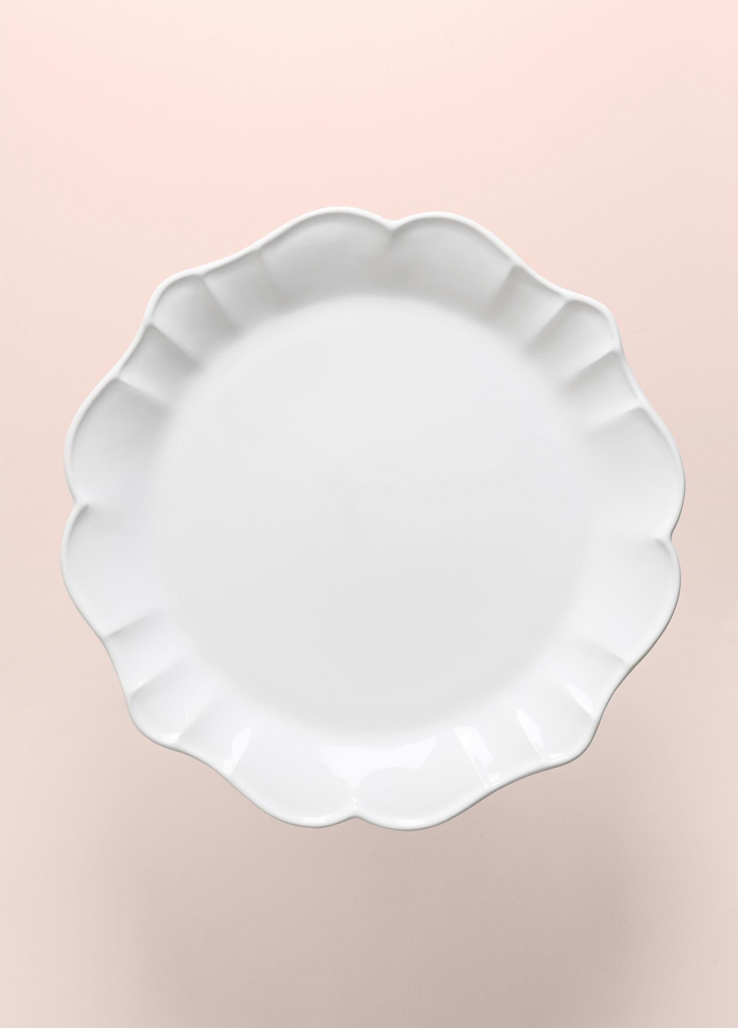 The Mia Grande Pasta Kek Standı Beyaz 32x12 cm GRD0011