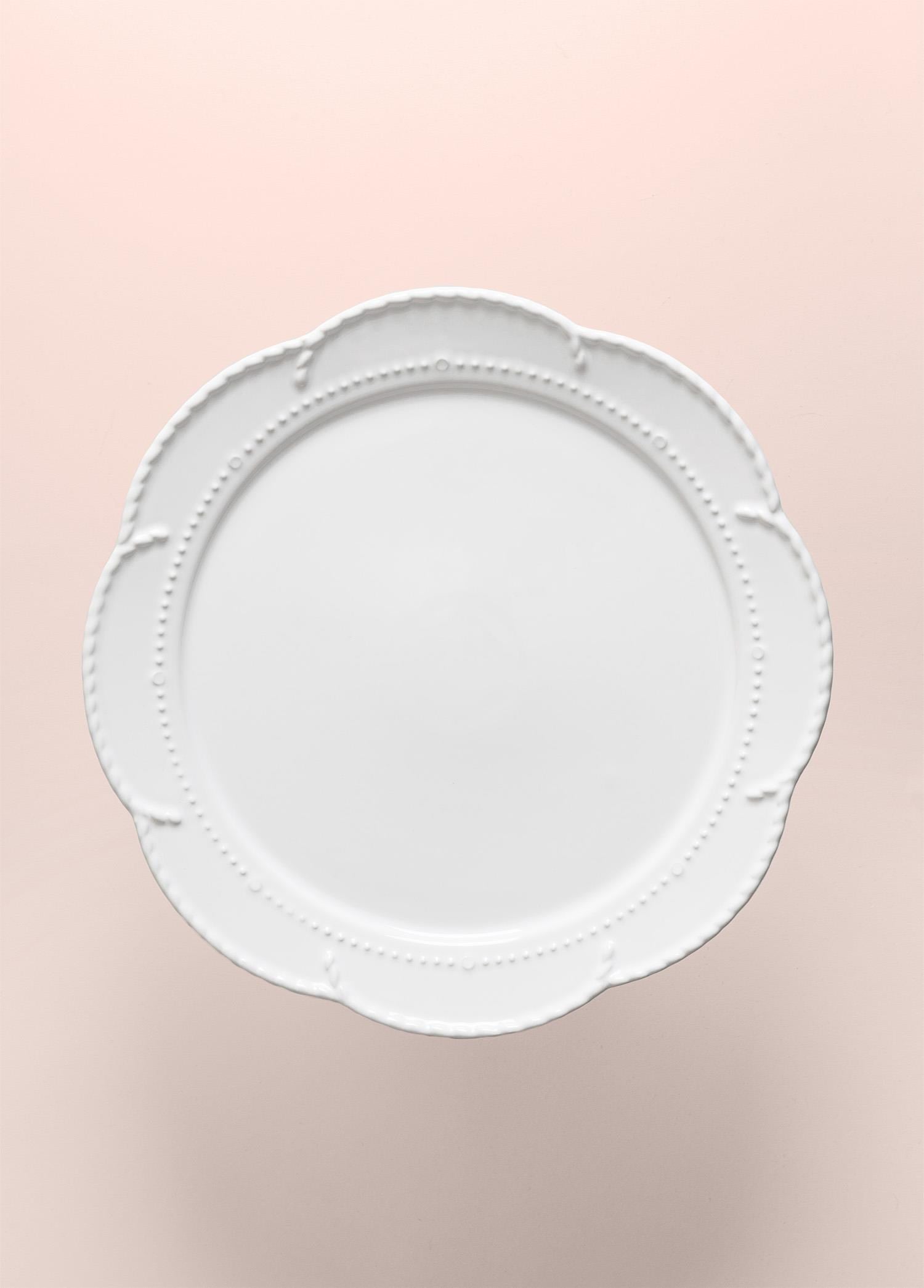 The Mia Grande Pasta Kek Standı Beyaz 31x12 cm GRD0014