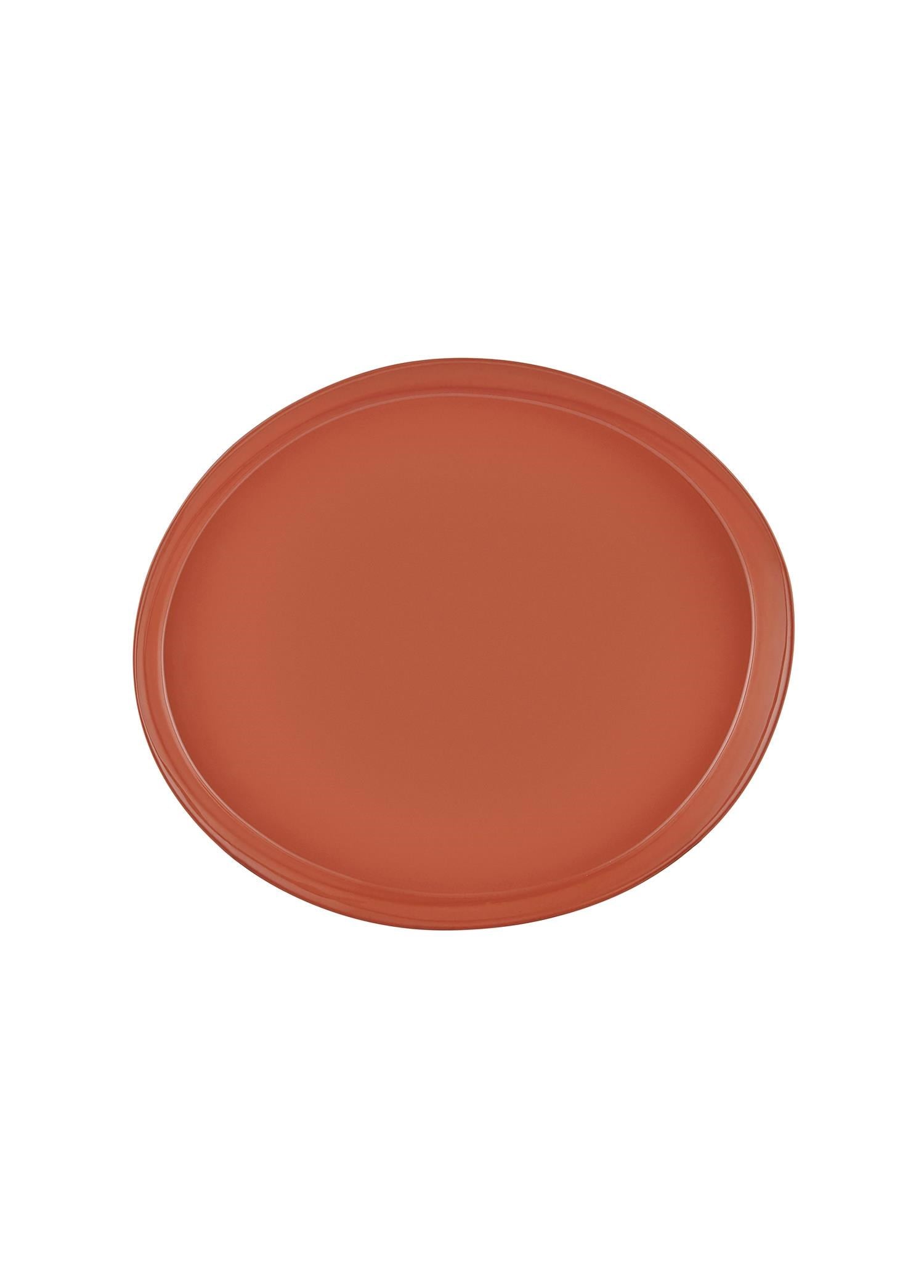 The Mia Limoges Ahşap Ayaklı Tabak Terracota 22x6 cm